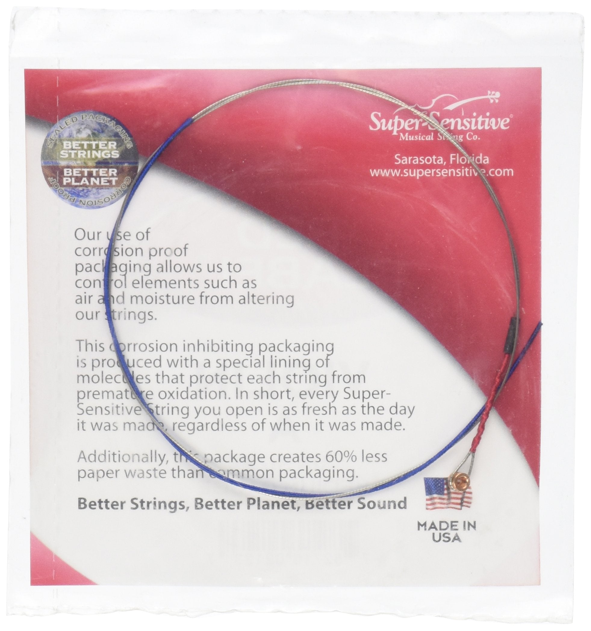 D'Addario Orchestral Red Label Violin A 1/4