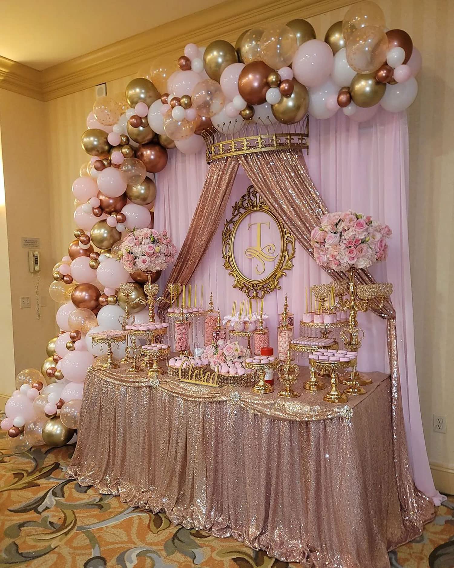 Peach Curtain Backdrop 5Ft X 10Ft Chiffon Sheer Backdrop Curtain Wedding Drape