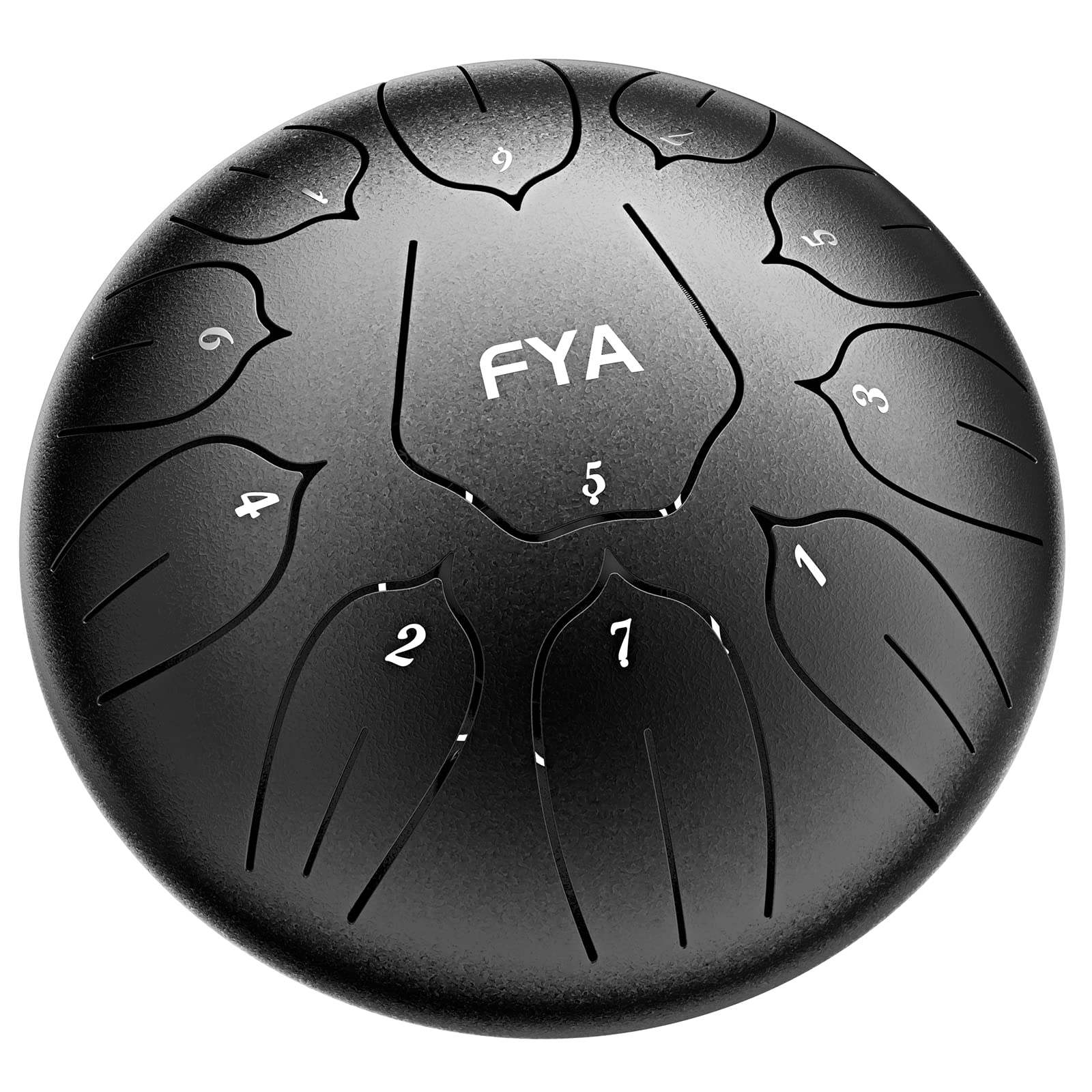Fya 10 Inch Steel Tongue Drum 11 Notes D Major For Kids And Adults With Rubber Mallets, Finger Picks And Padded Travel Bag, Uniq