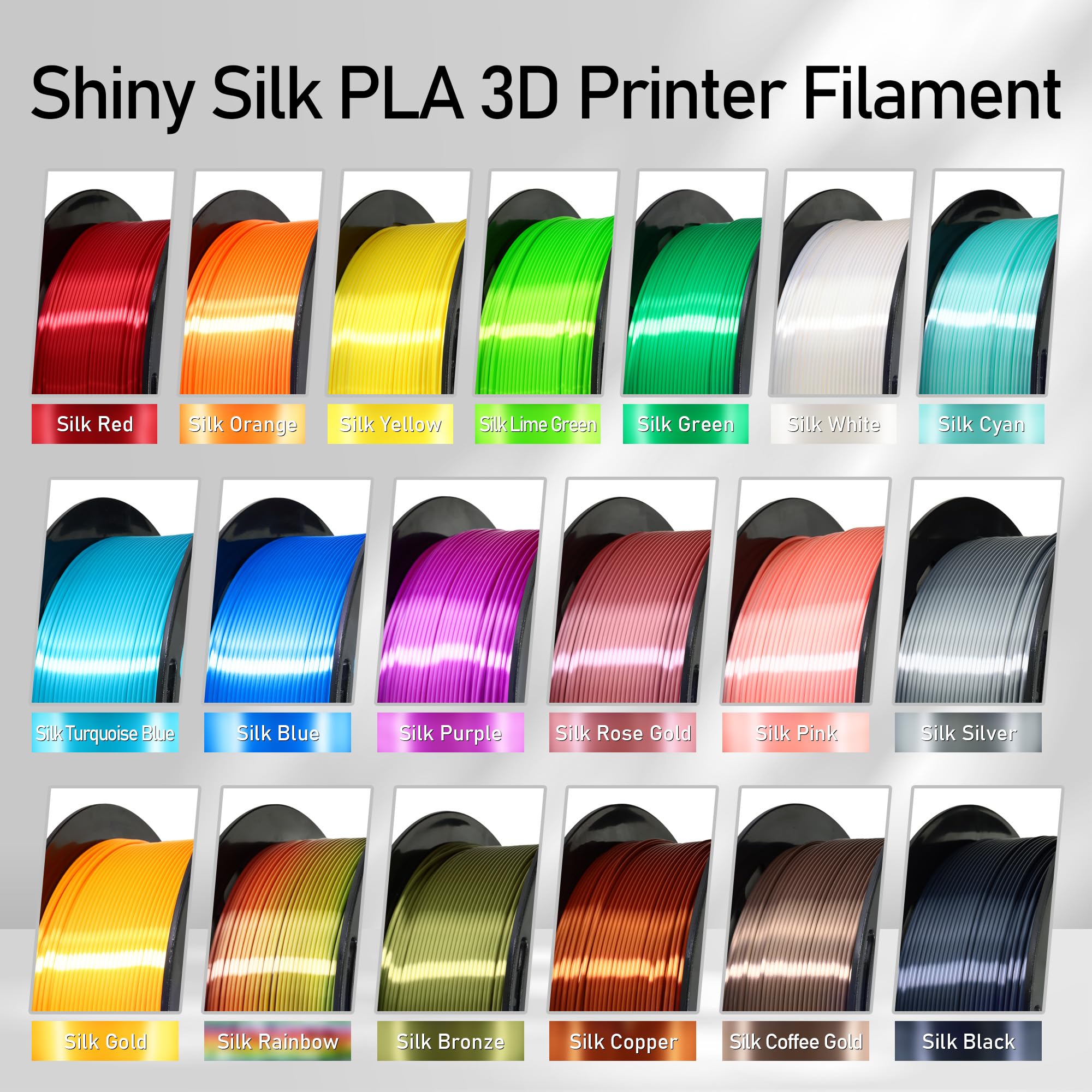 Do3D Silk Blue Pla Satin Shiny 3D Printer Filament, 1.75Mm Diameter 1Kg Spool 2.2Lbs For Fdm 3D Printers
