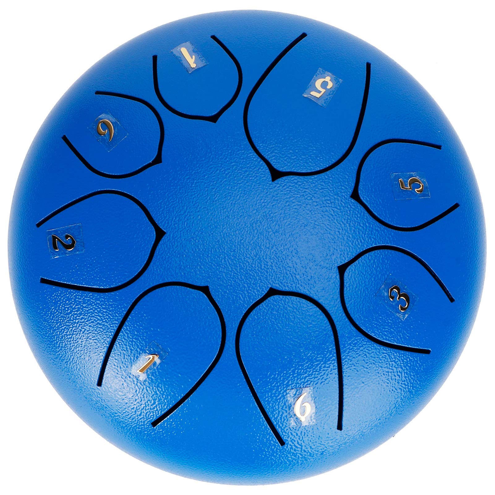 Musical Instrument, Handmade Hand Drum, Ethereal Practical 8Tones For Home School(Blue)