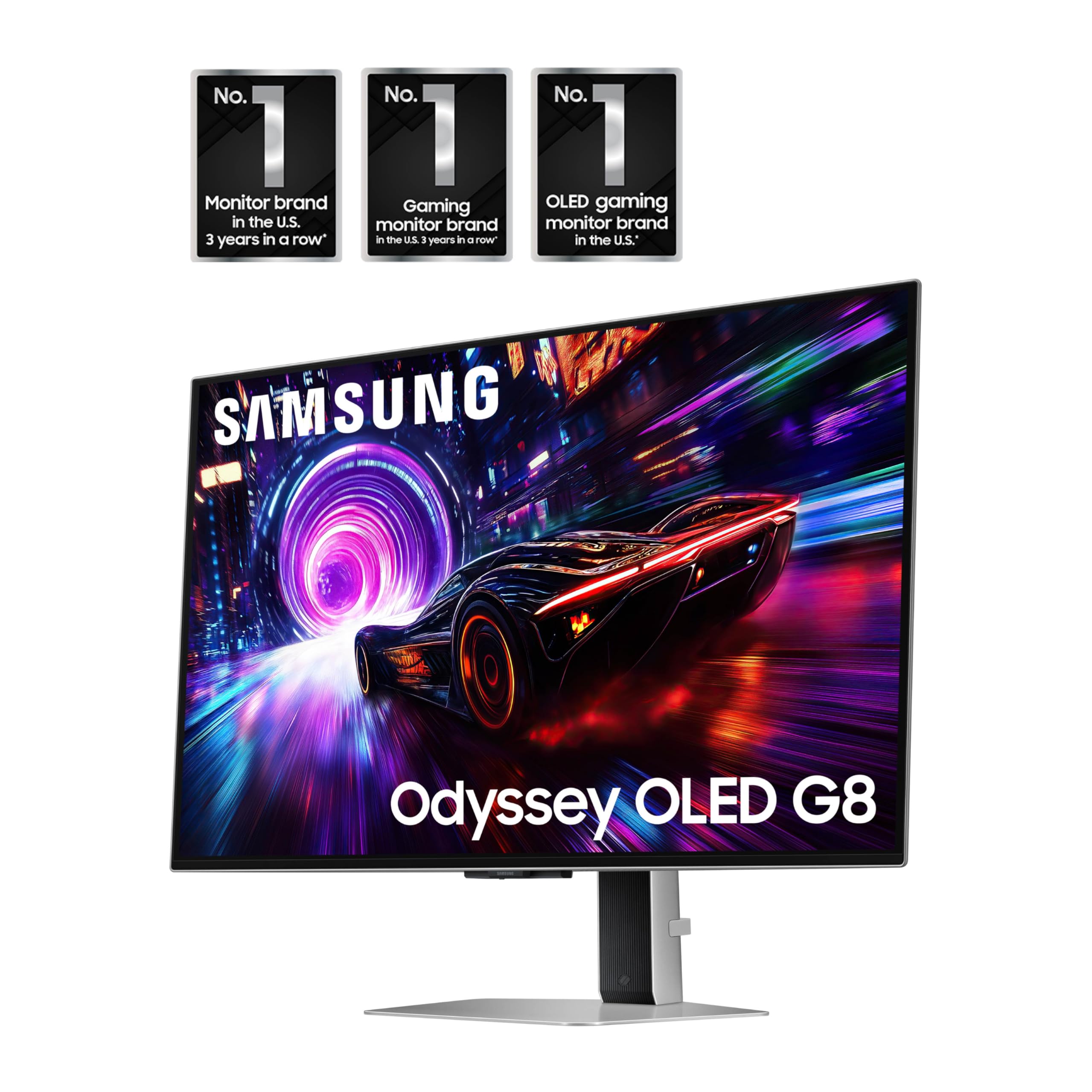 Samsung 32    Odyssey Qd-Oled G8 (G81Sf), 4K, 240Hz, Gaming Monitor, 0.03Ms Response Time, Displayhdr True Black 400, Amd Freesy
