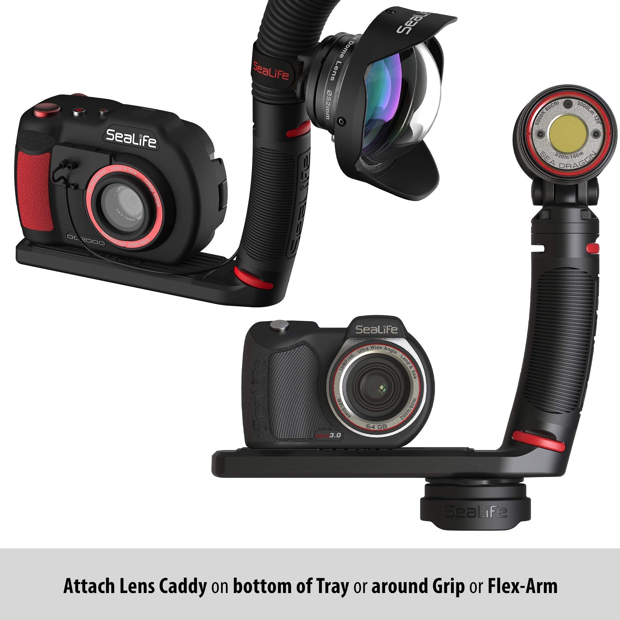 Sealife Lens Caddy For Micro, Reefmaster And Dc Series Lenses