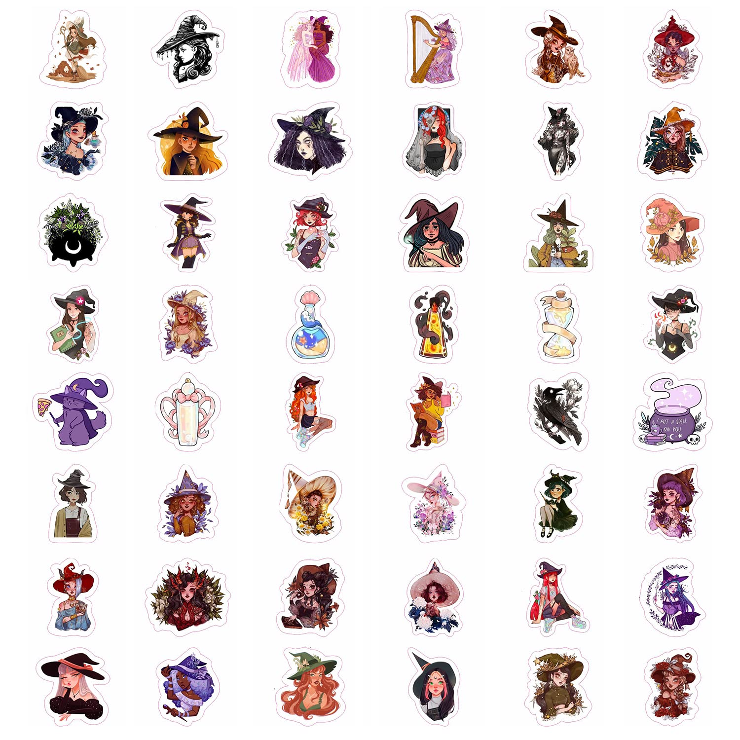 Witch Stickers, Teens And Adults, Witchy Stickers, Witchy Gifts, Witch Gifts, Witch Party Favors, Witch Party Decorations, Witch