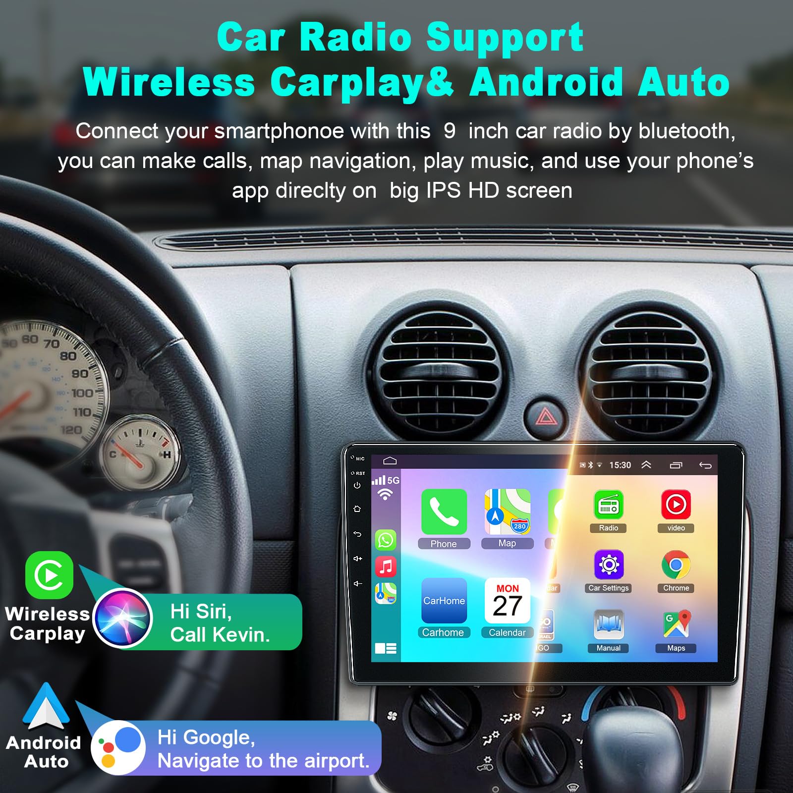 [4G+64G] Car Radio For Dodge Ram(2002 2006), Jeep Wrangler (2003 2006),Jeep Grand Cherokee (1999 2004), Chrysler 300(2002 2004),