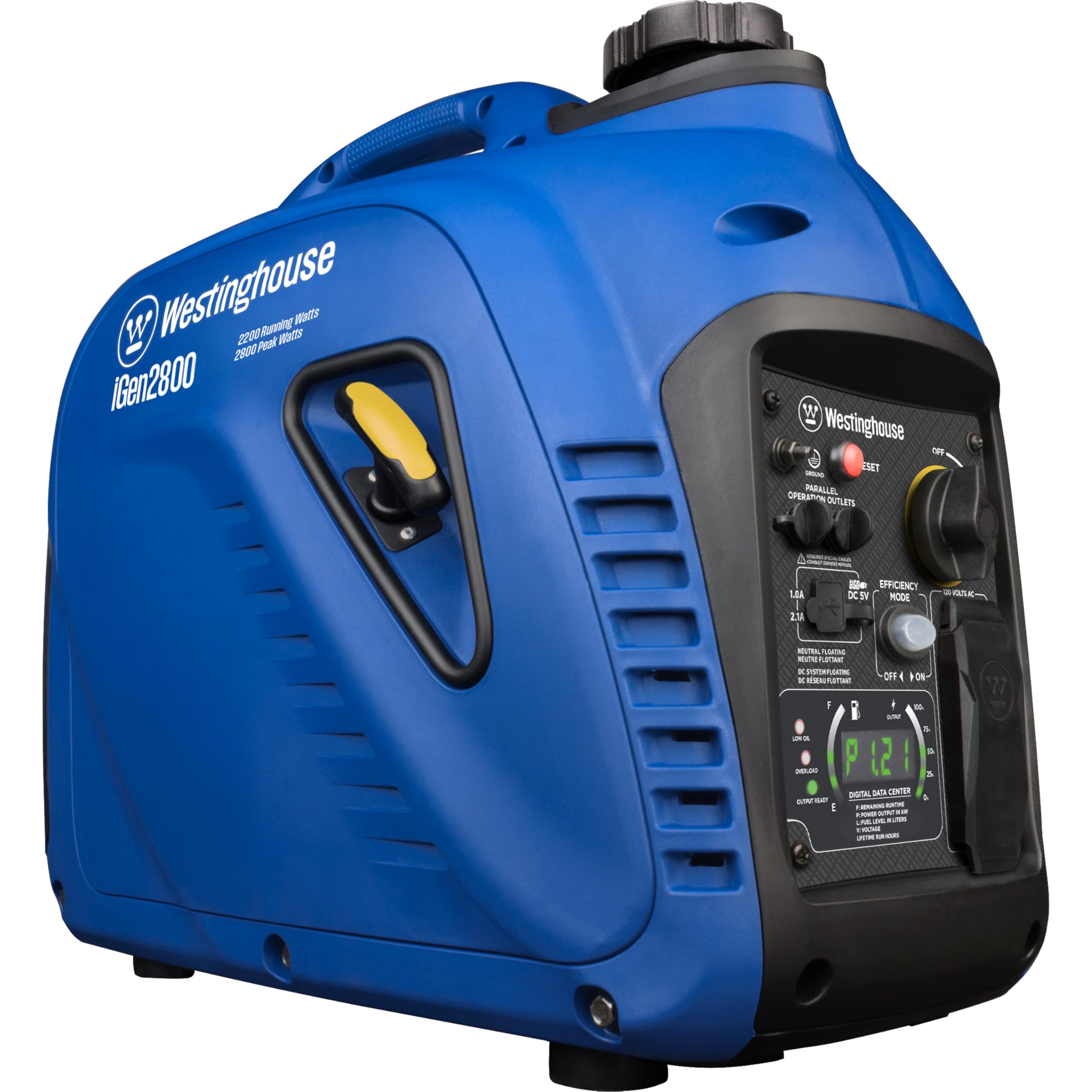 Westinghouse Outdoor Power Equipment 2800 Peak Watt Super Quiet & Lightweight Portable Inverter Generator, Gas Powered, Parallel