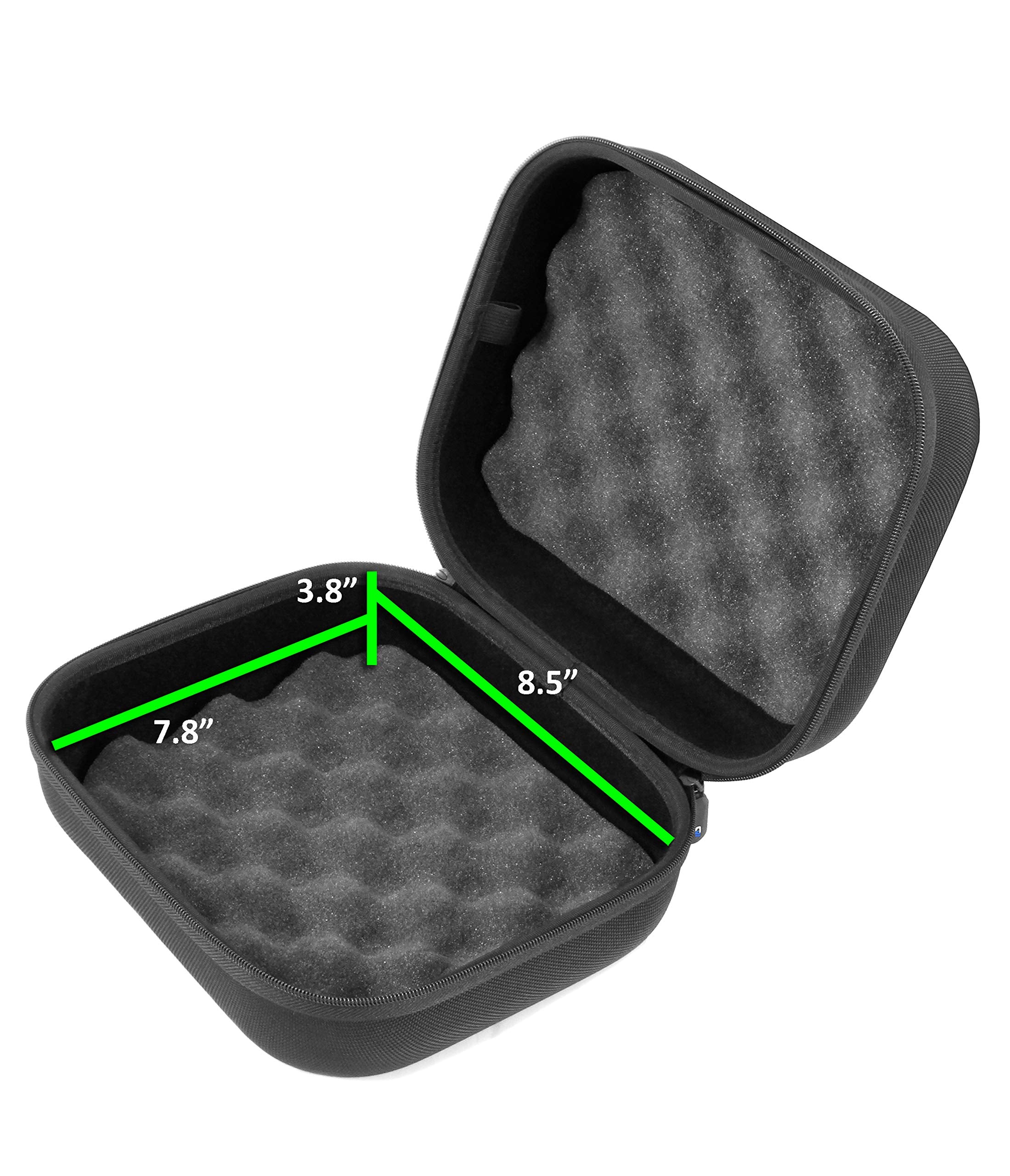 Casematix Protective Binoculars Case With Impact Absorbing Foam Interior   Hard Shell Binocular Case With Reinforced Zippers, Co