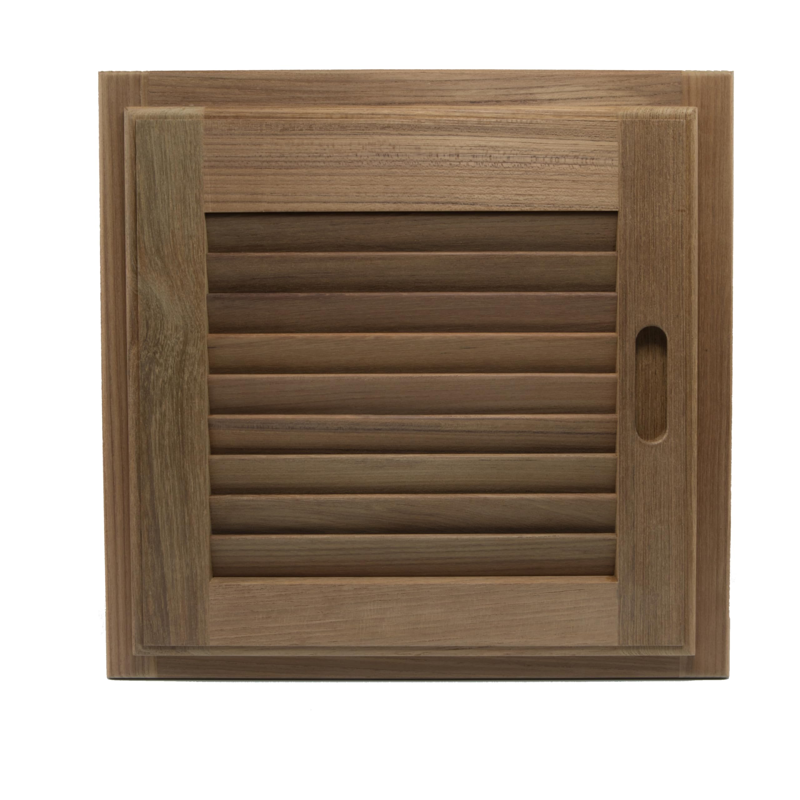 Whitecap 60723 Teak Louvered Door And Frame - 15'' X 15'', Left Hand Opening,WBHOMB00ID4WN4Q