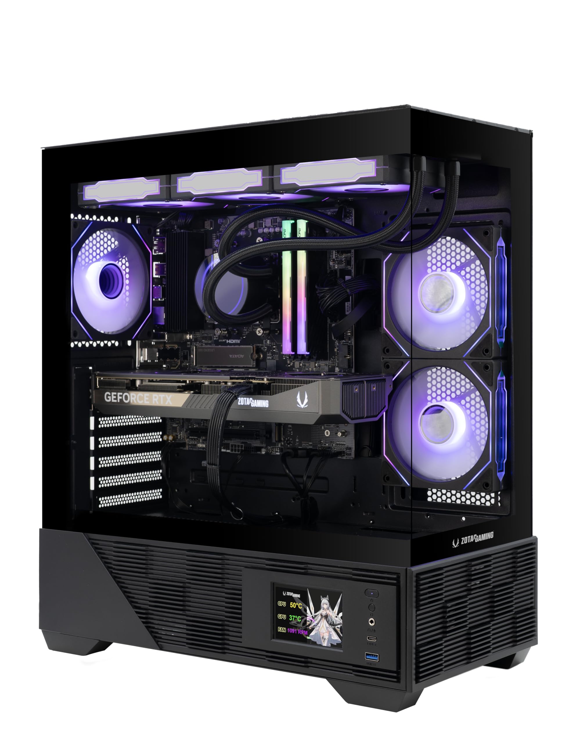 ZOTAC MEK Gaming PC Desktop, NVIDIA GeForce RTX 5070 Ti 16GB GDDR7, AMD Ryzen 7 9700X Up to 5.5GHz, 32GB DDR5, 1TB NVMe SSD, 750