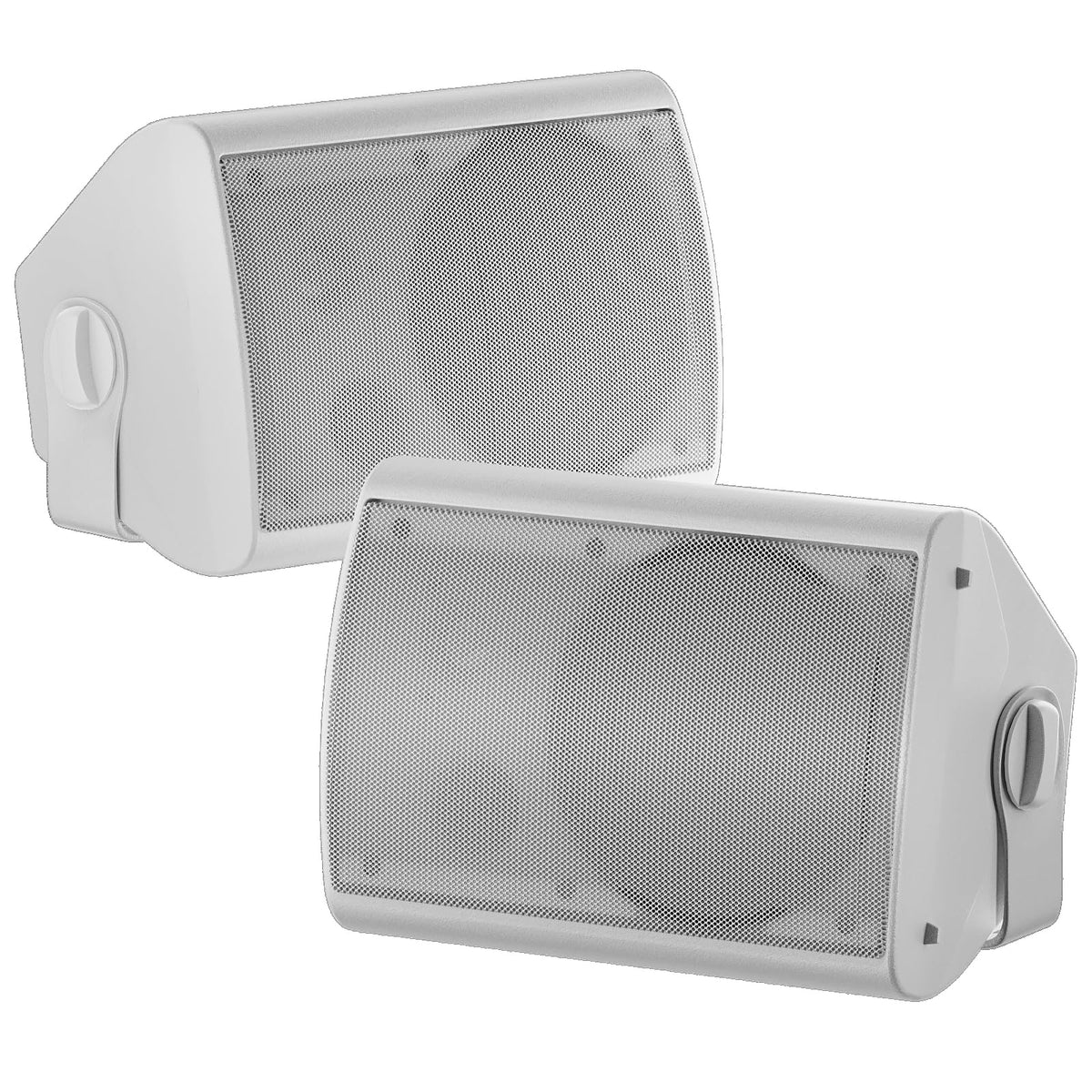 Studiofinix 6.5 Inch 400W Outdoor Speakers Wired Waterproof Passive, Wall Mount Speakers For Patio Home Garage Pool (White)
