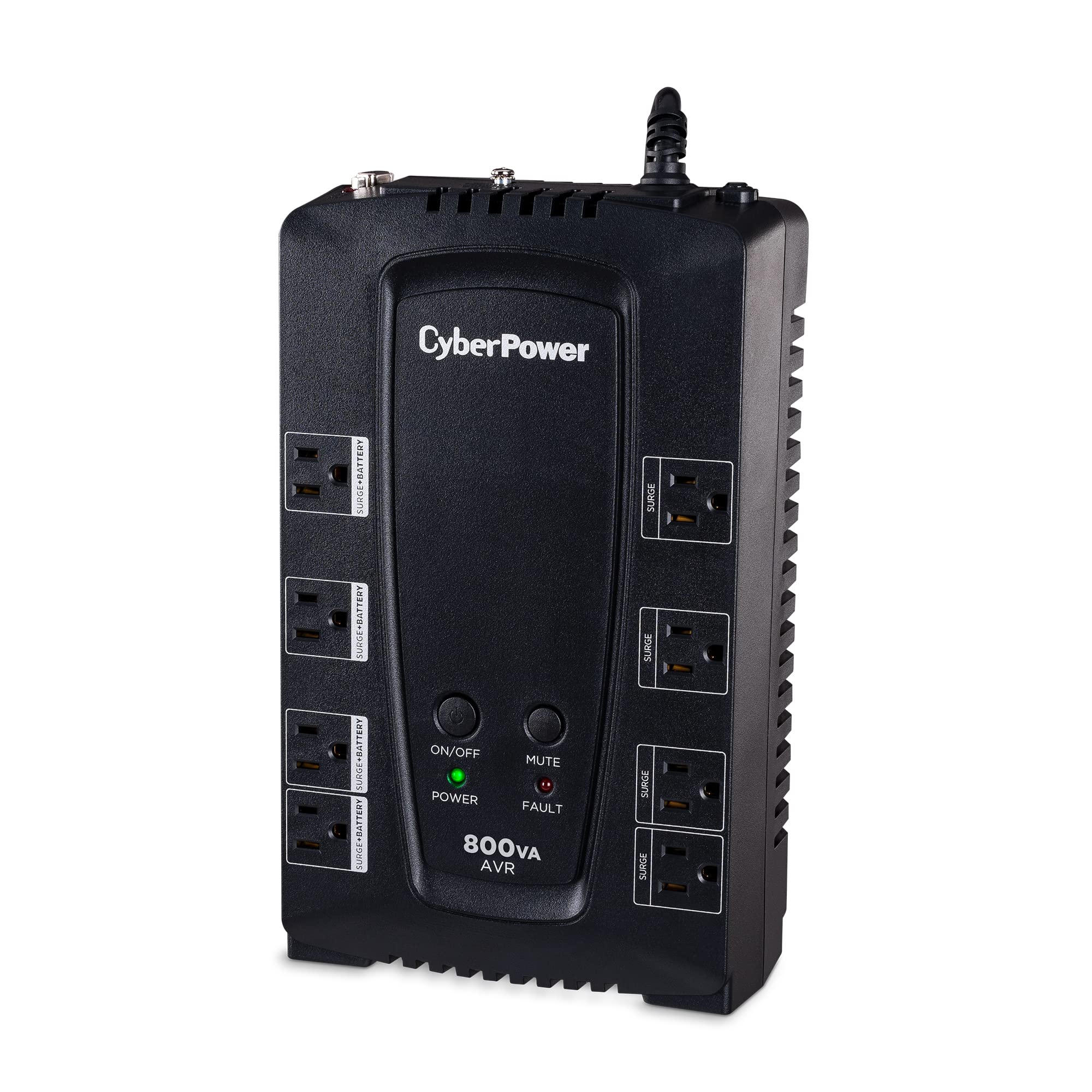 Cyberpower Cp800Avr Avr Ups System, 800Va/450W, 8 Outlets, Compact