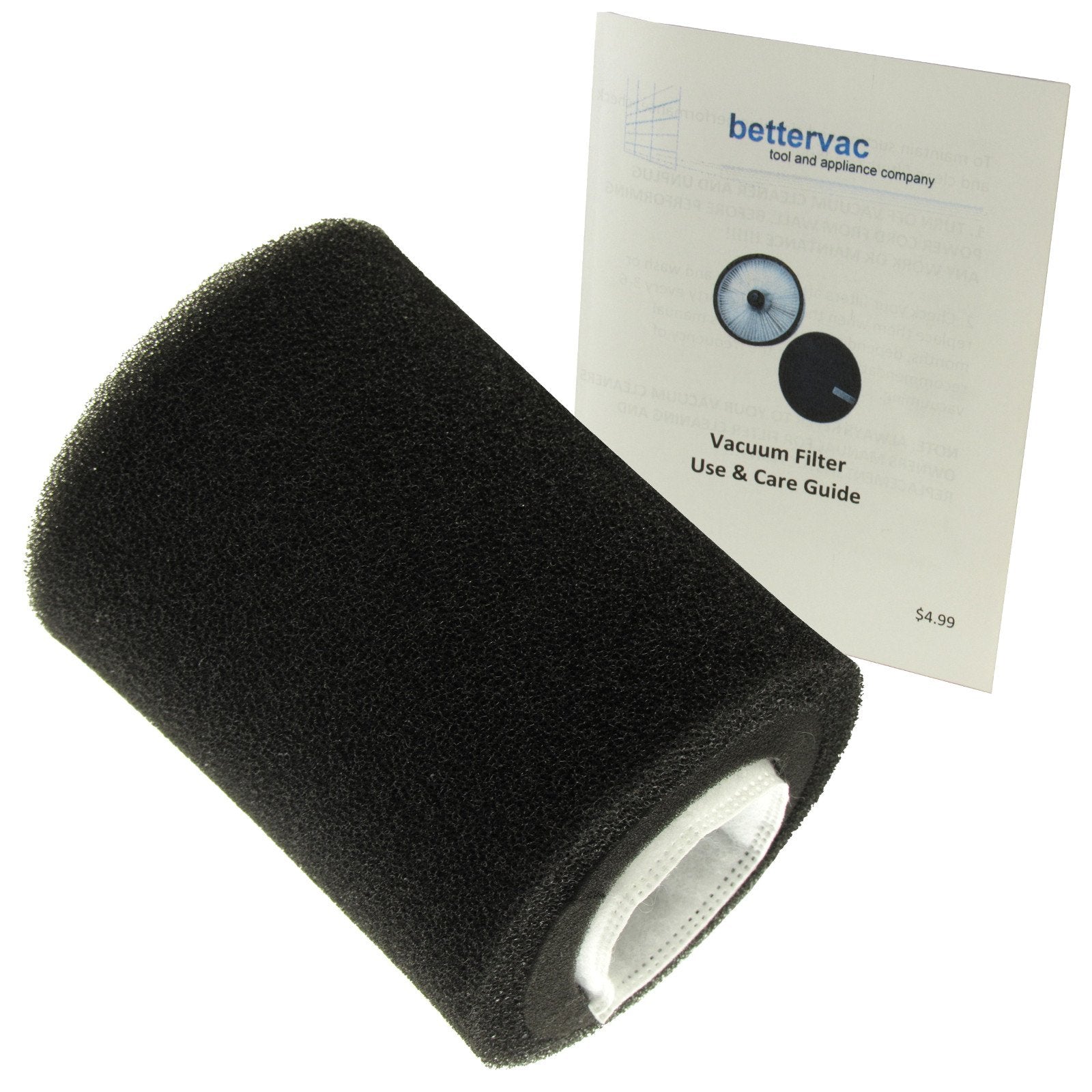 Bissell Pet Hair Lift Off Filter Set #1612637 Bundled With Use & Care Guide