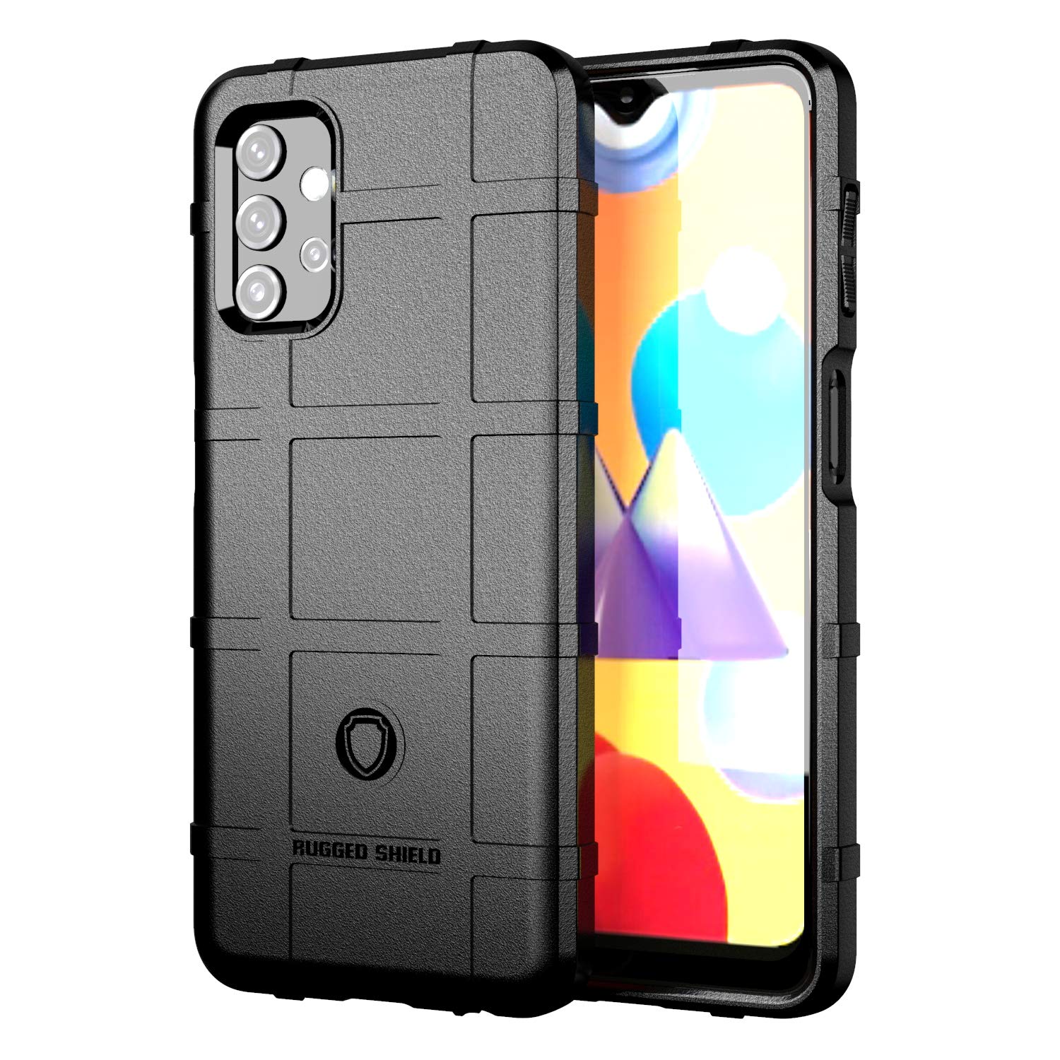 Ego Tactical Rugged Shield Brand Solid Color Tpu Phone Case For Samsung Galaxy A32(5G)   Black