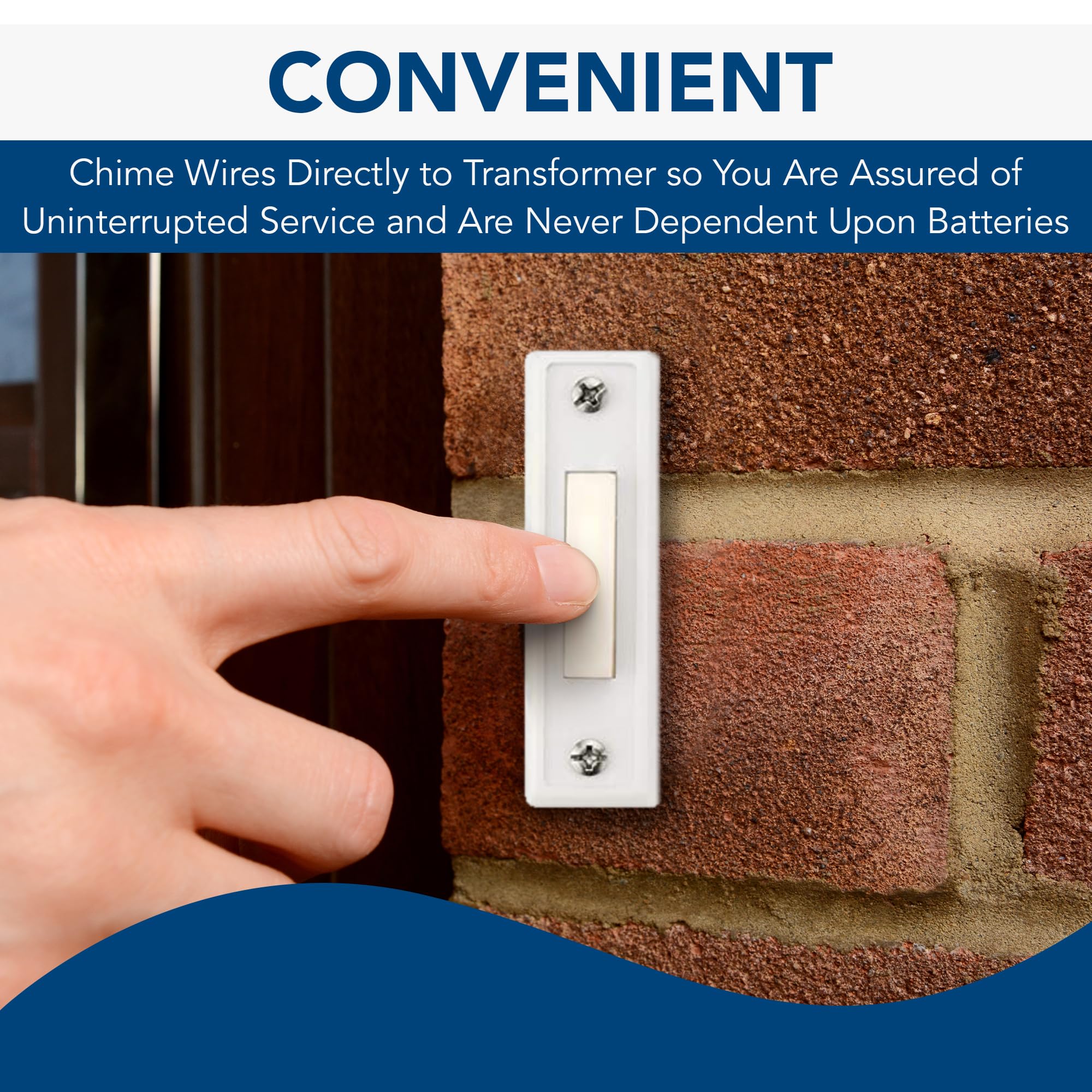 Broan Nutone C907 Doorbell Transformer Compatible With Smart Video Doorbells, Easy Installation Lock Or Wall Mount Door Chime, 1