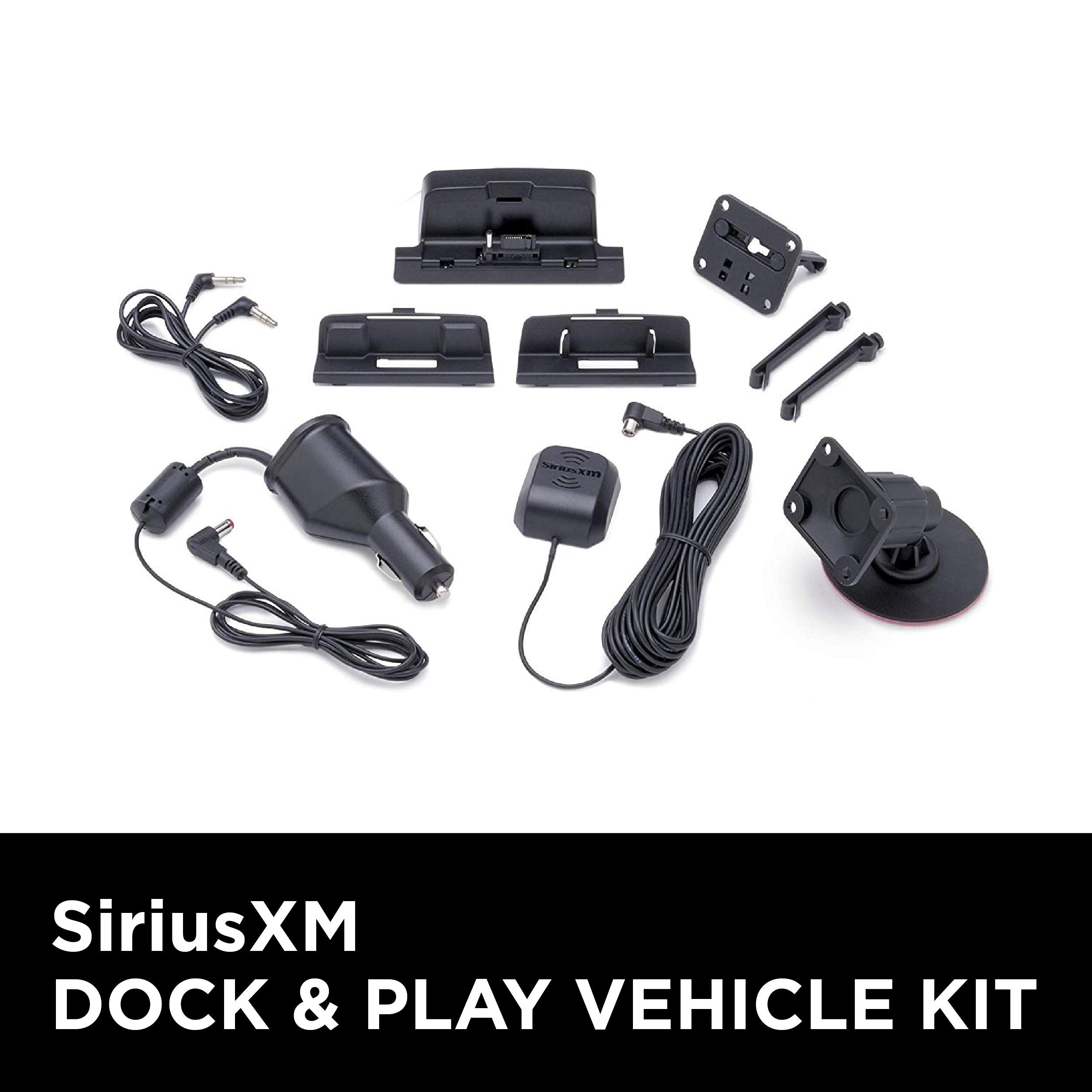 Siriusxm Sxdv3 Satellite Radio Vehicle Mounting Kit With Dock And Charging Cable (Black)