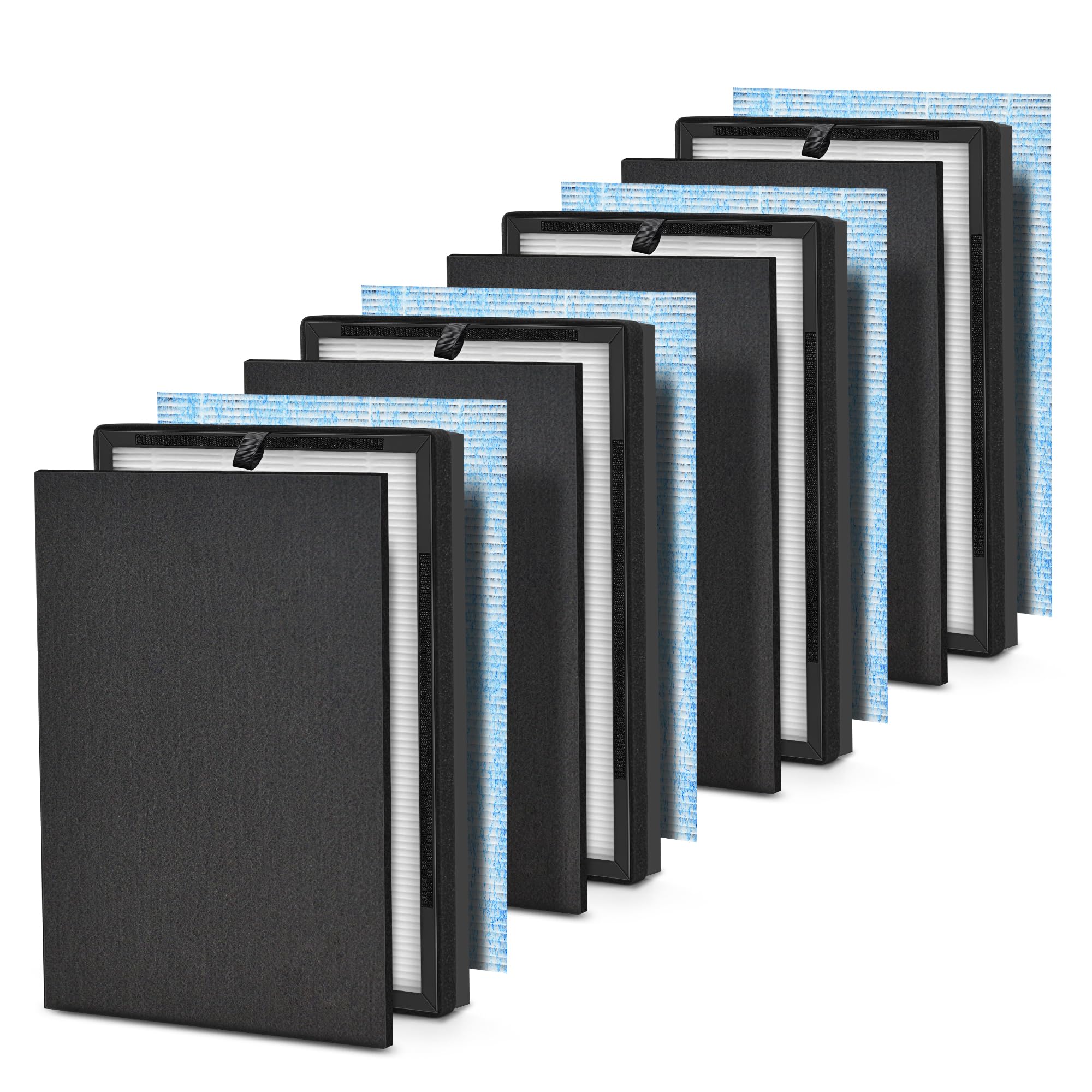 [4 Pieces] 8L Hepa Replacement Filter Set Compatible With Okaysou Airmax 8L Air Filters, 3 Stage Airmax 8L Filter,And Blue Ultra