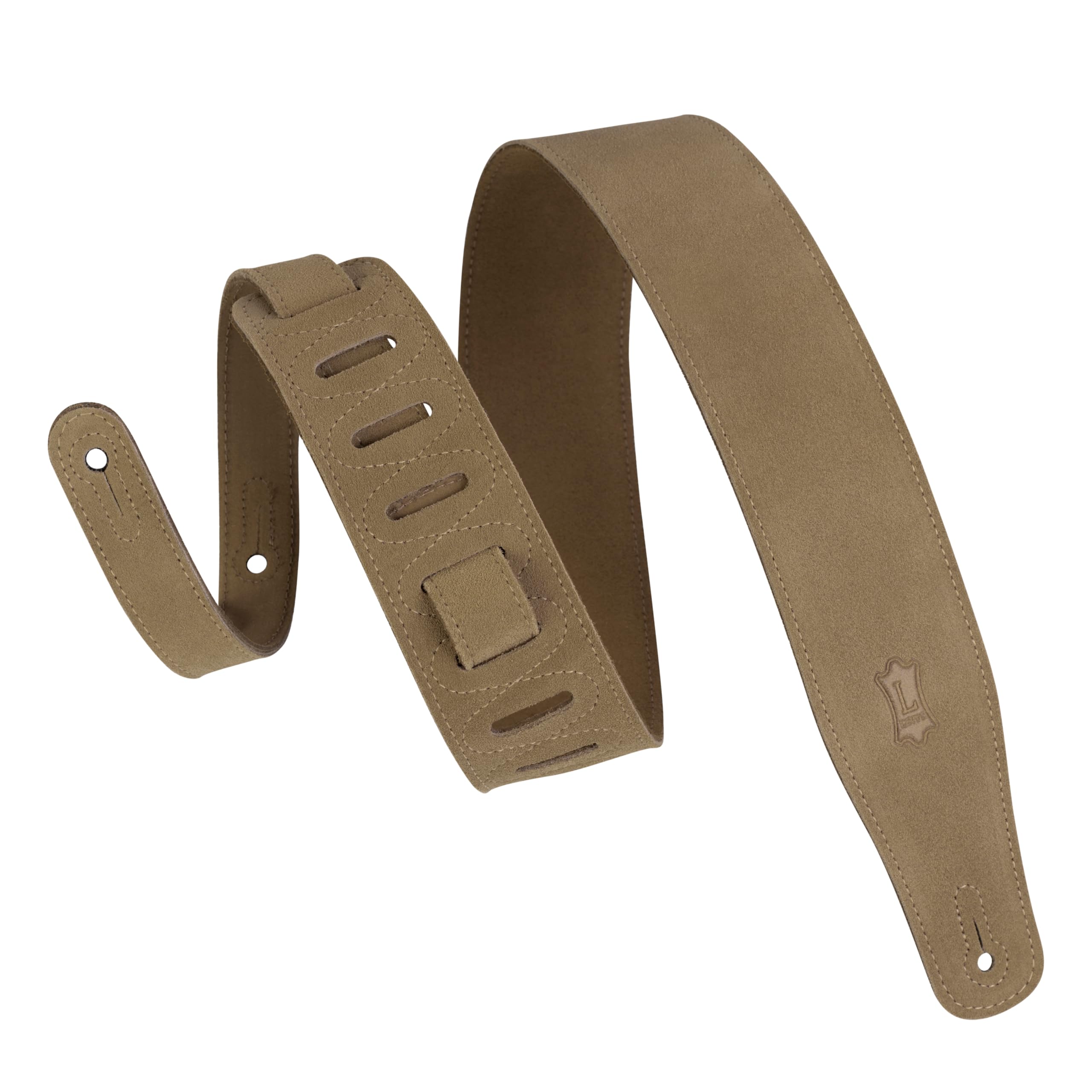 Levys MS26 2.5 Handbrushed Suede Guitar Strap, Sand