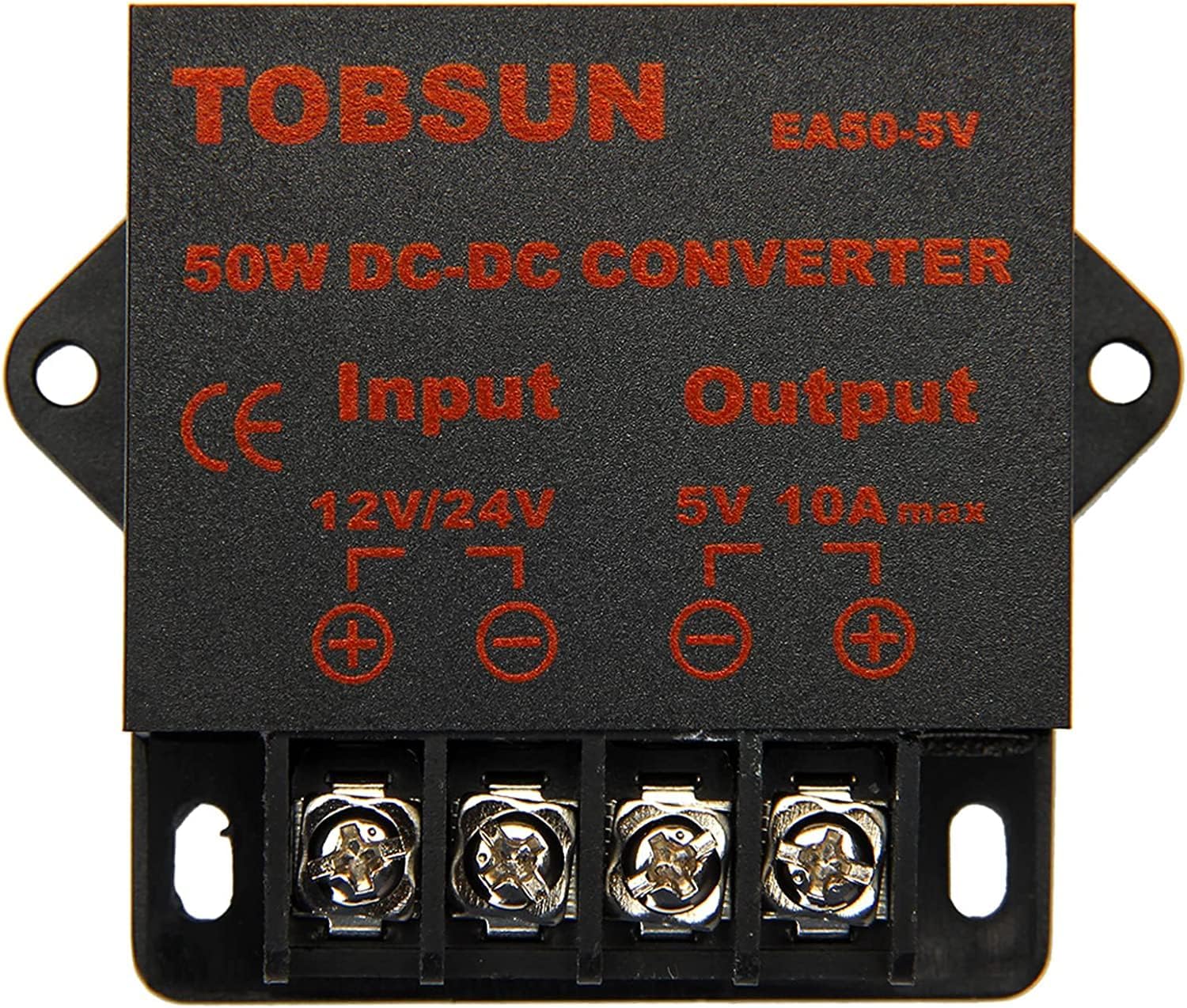 Protooma Dc Voltage Converter   Regulator Buck Converter Reducer Dc 12V/24V Step Down To 5V 10A 50W For Golf Cart Club Car Led L