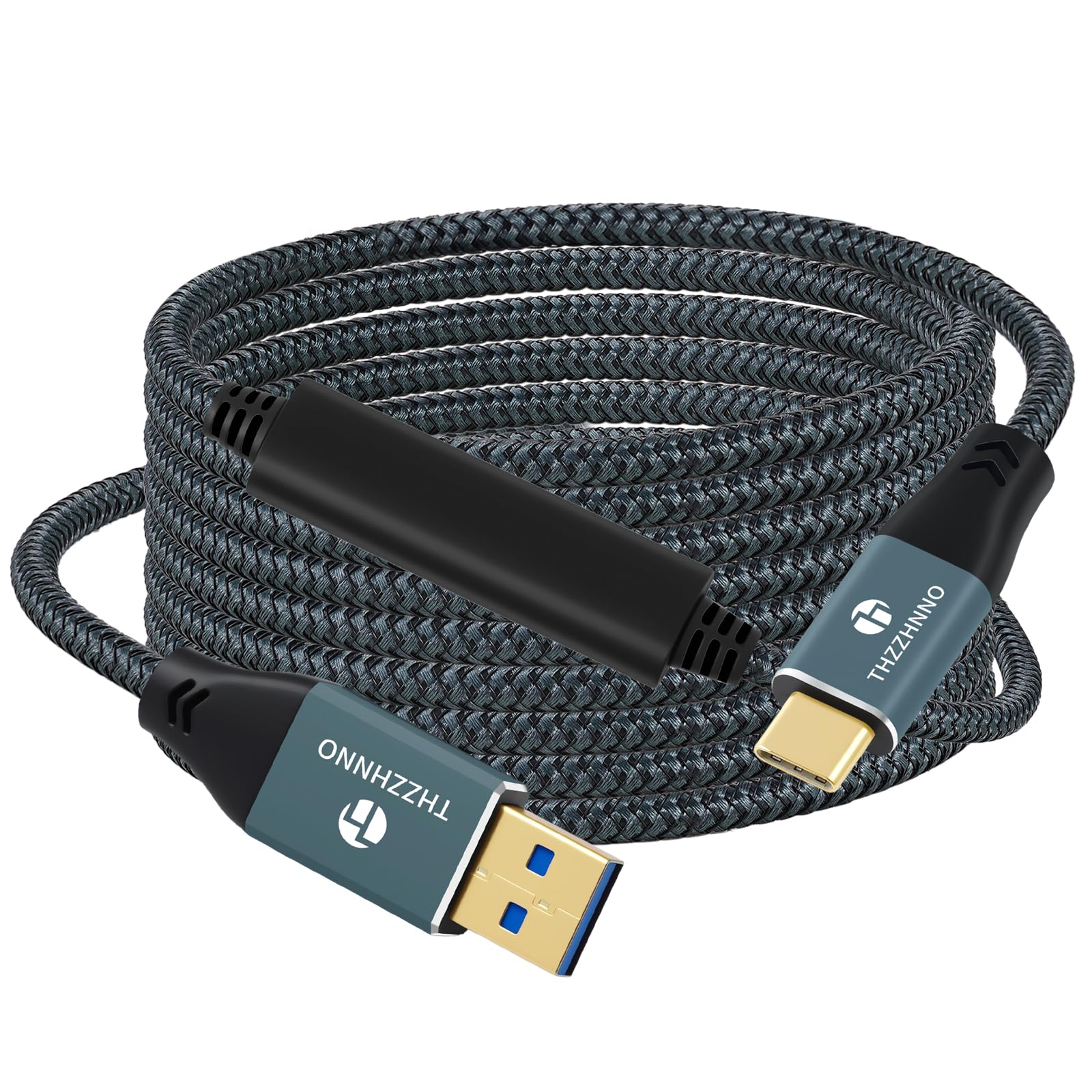 Thzzhnno USB A to USB C Cable 26FT, USB 3.1 USB 3.2 Gen2 10Gbps Data Transfer Cable Cord for Samsung Galaxy/iPhone 15/MacBook Pr