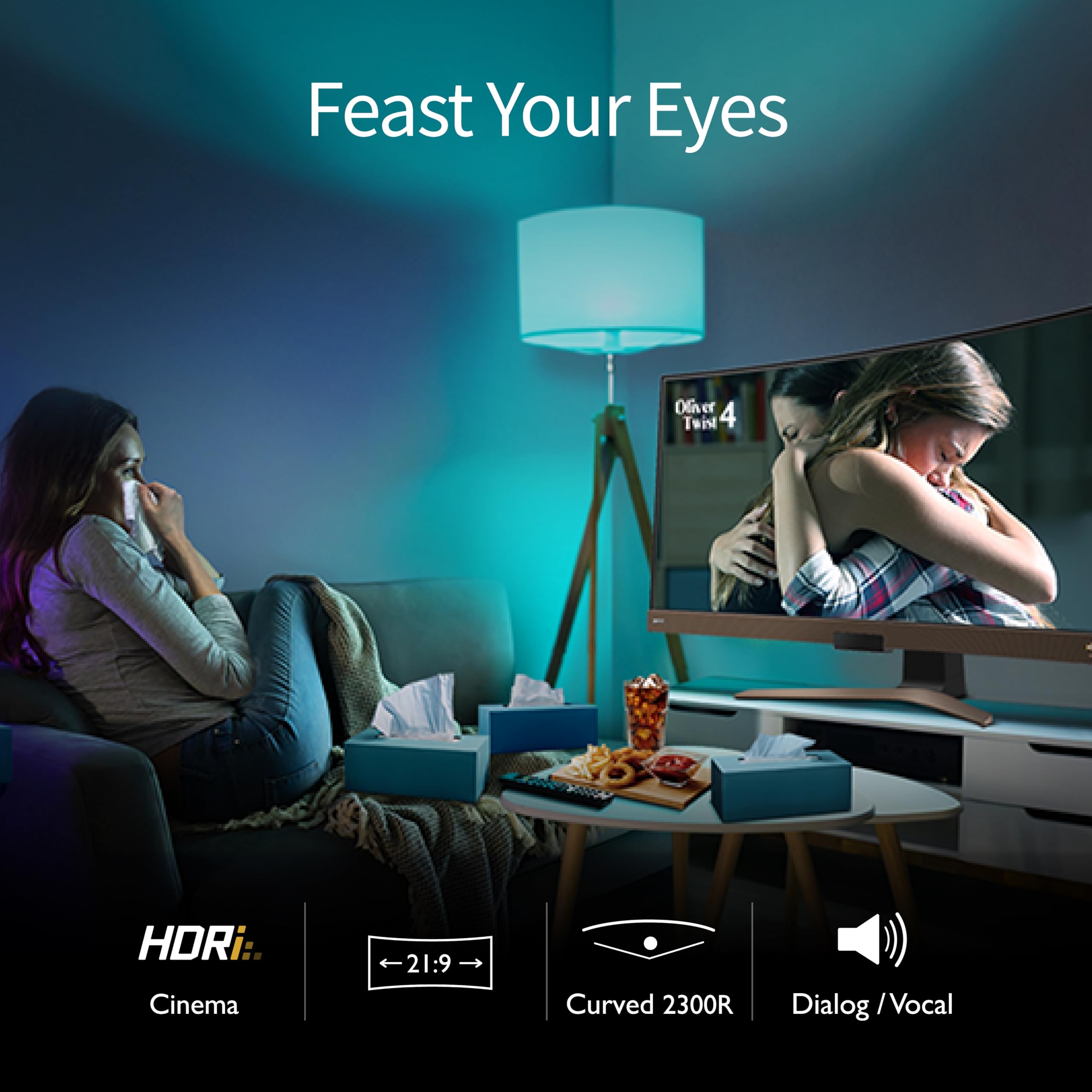 Benq Ew3880R Premium Curved Ultrawide Monitor 38'' Wqhd W/ Remote | Ips | 2300R Curve | Hdri | Eye Care Tech | Height, Swivel &