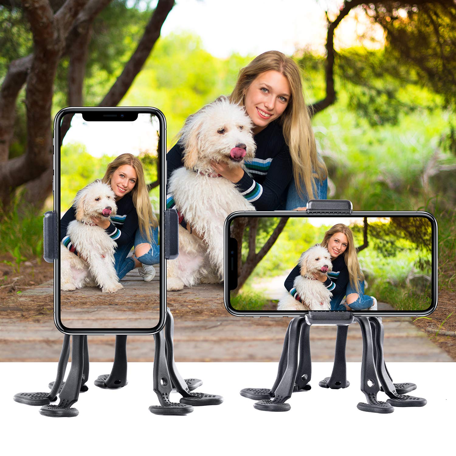 Wixgear Cell Phone Octopus Tripod, Universal Smartphone Holder Octopus Tripod 8 Legs For All Smartphones