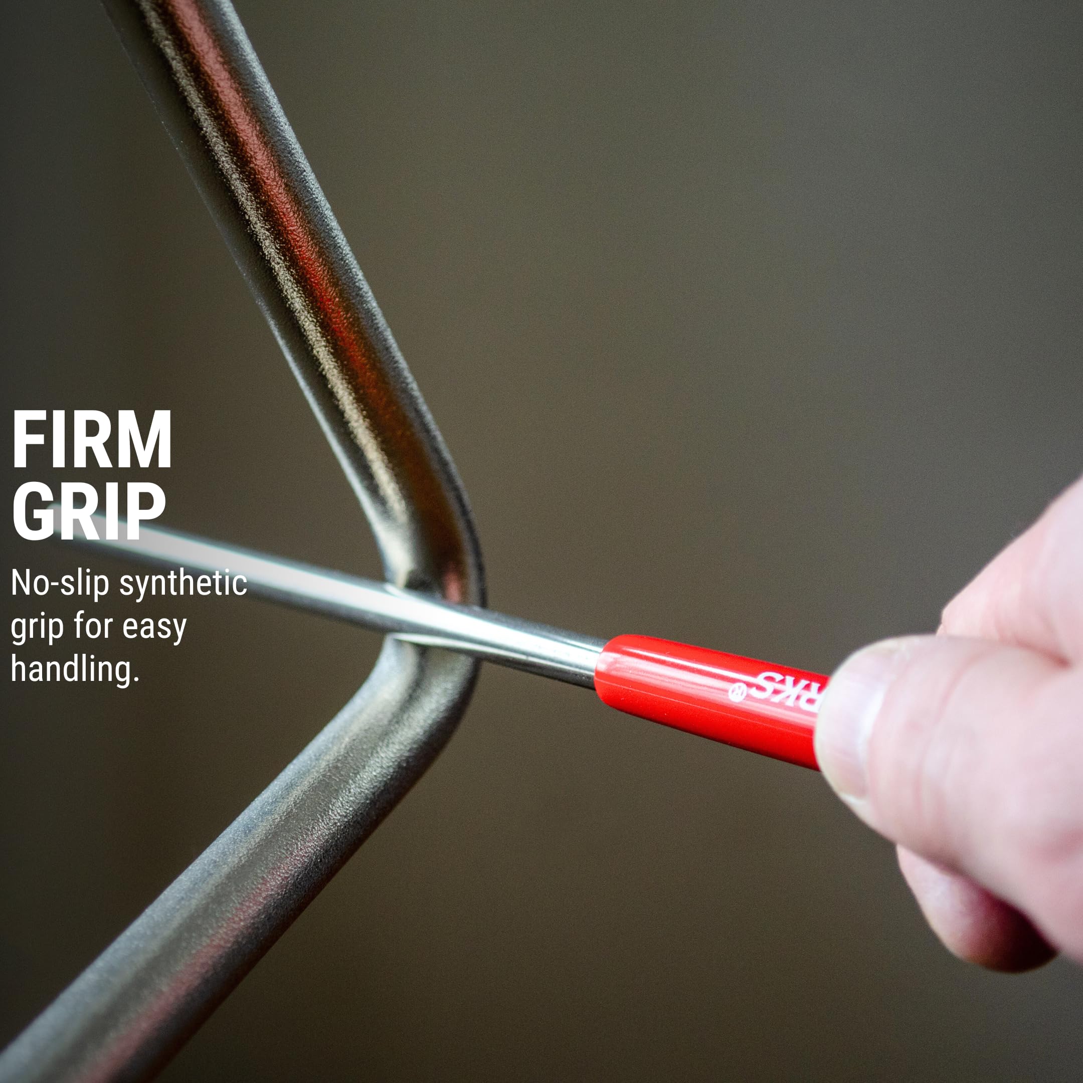 Treeworks Chimes Trebtr Hvy Heavy Studio Grade Stainless Steel Triangle Beater/Striker, Red