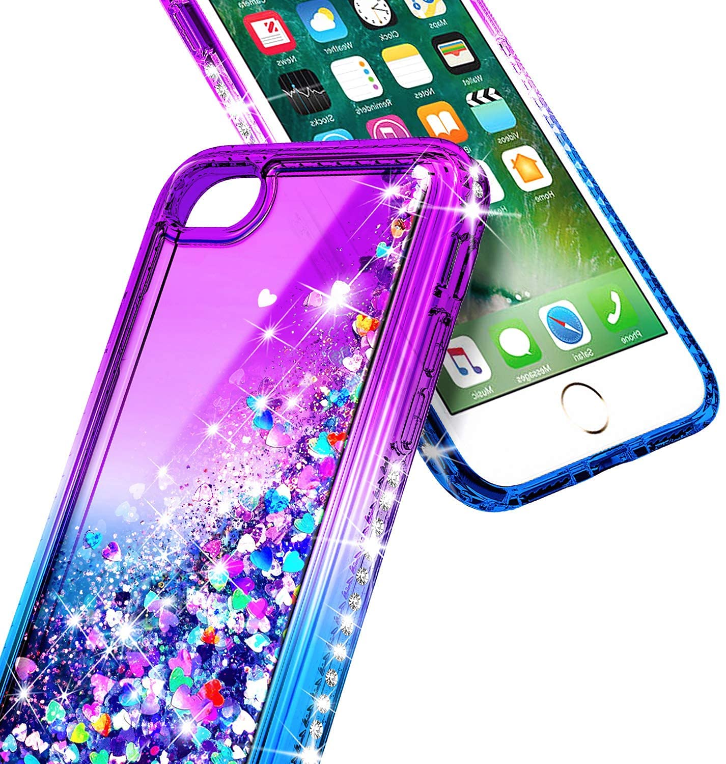 Ngb Compatible For Iphone 6 6S 7 8 Case, Iphone Se 3 2022/Iphone Se 2 2020 Case With Tempered Glass Screen Protector, Ring Holde