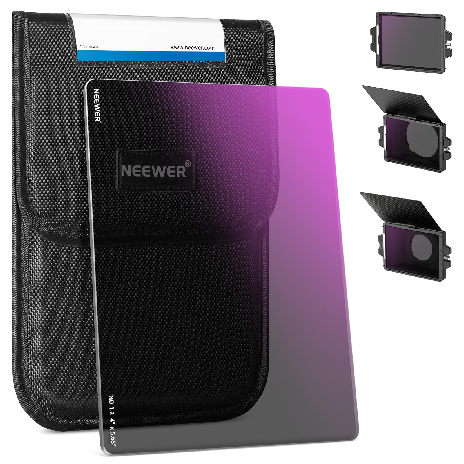 Neewer Nd1.2(4 Stops) Square Nd Filter, Hd Optical Glass, 4X5.65