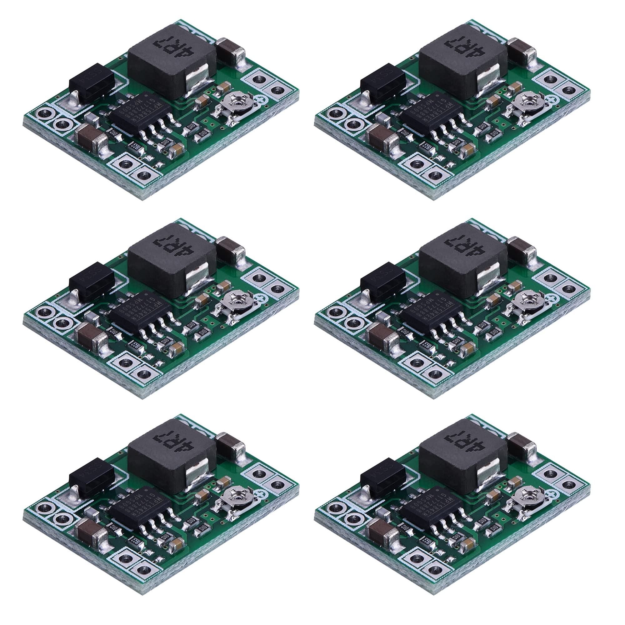 Eboot 6 Pack Mini Mp1584En Dc Dc Buck Converter Adjustable Power Supply Module 24V To 12V 9V 5V 3V