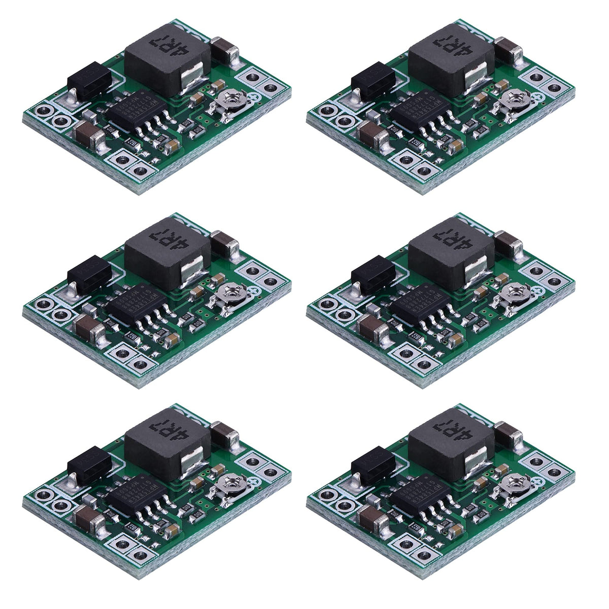 Eboot 6 Pack Mini Mp1584En Dc-Dc Buck Converter Adjustable Power Supply Module 24V To 12V 9V 5V 3V