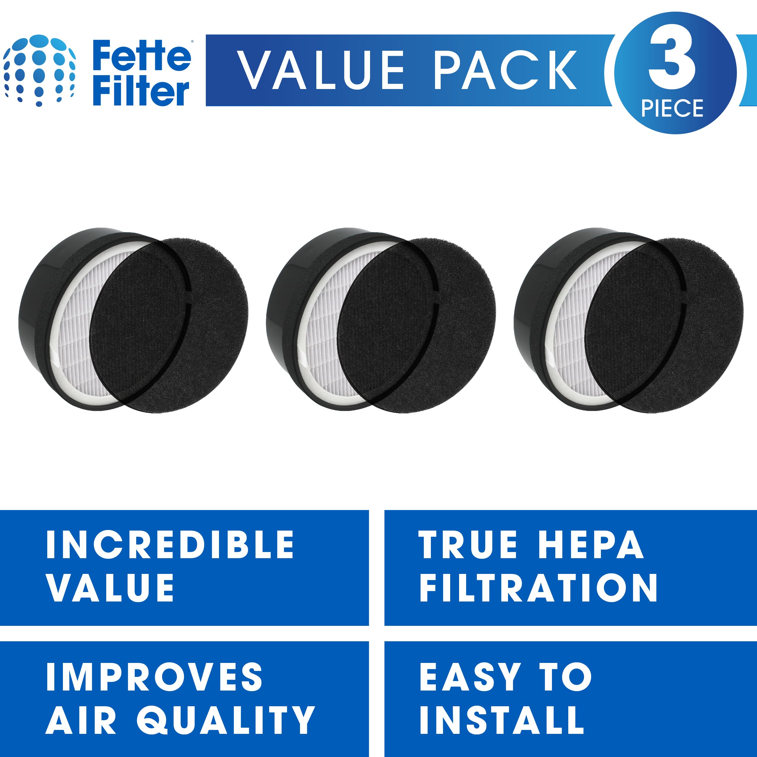 Lv H132 Rf Premium H13 True Hepa Replacement Filter Compatible With Levoit Air Purifier Lv H132 Also Compatible With Other Selec