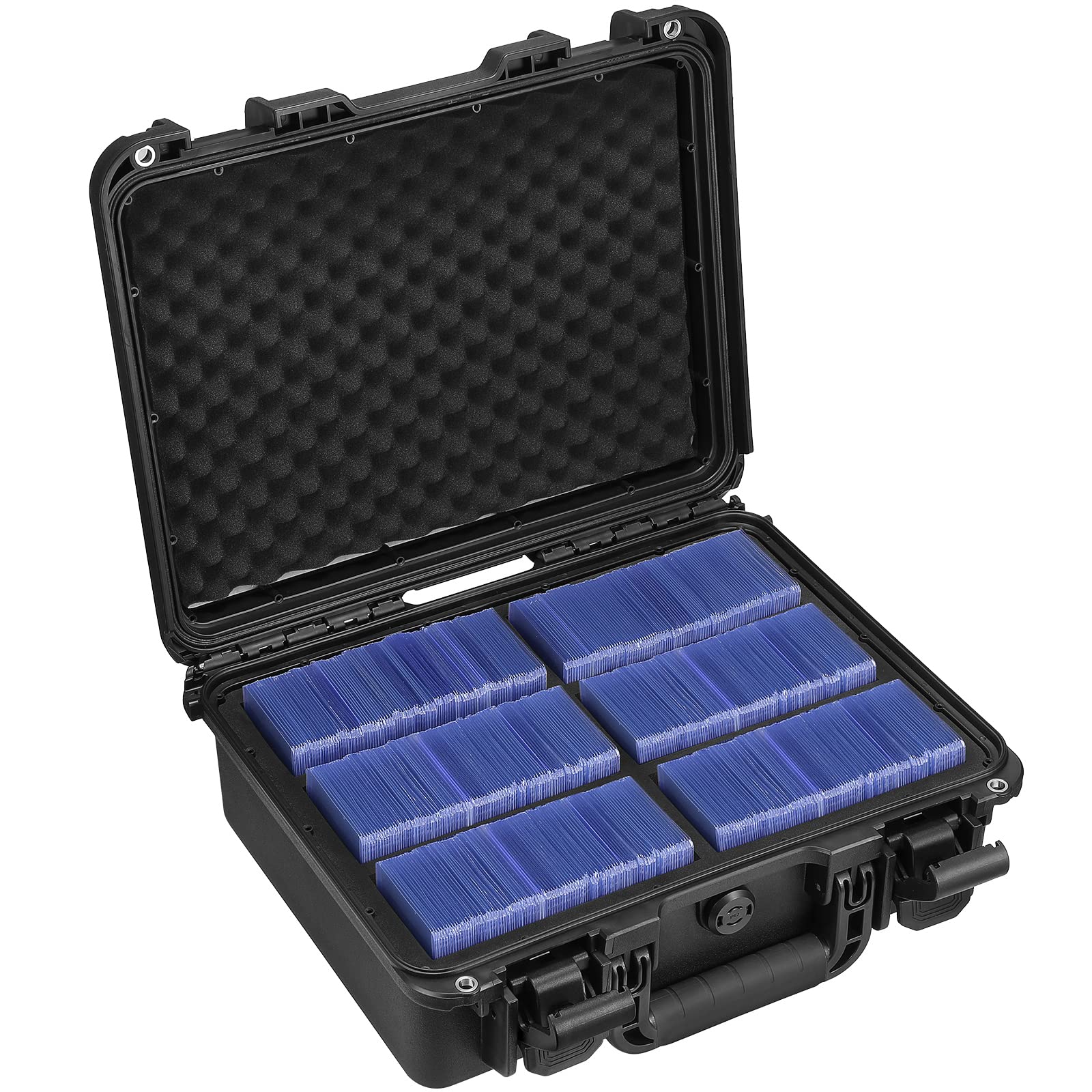 Wpgear Waterproof Toploader Storage Box For 3'' X 4'' Rigid Card Holder, Trading Card Case Holds 600 35Pt Toploaders, Fit Sport 