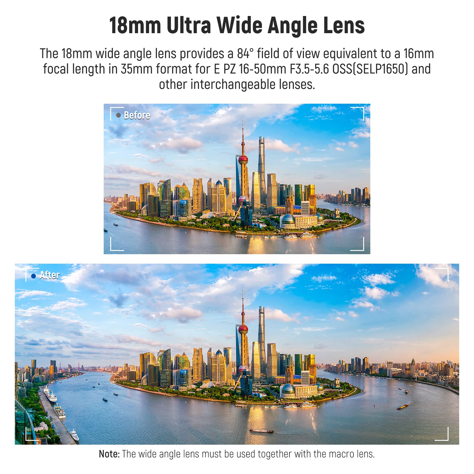Neewer 40.5Mm Hd Wide Angle Lens Compatible With Sony Zv 1F Zv E10 A5000 A6000, 2 In 1 18Mm Wide Angle & 10X Macro Additional Le