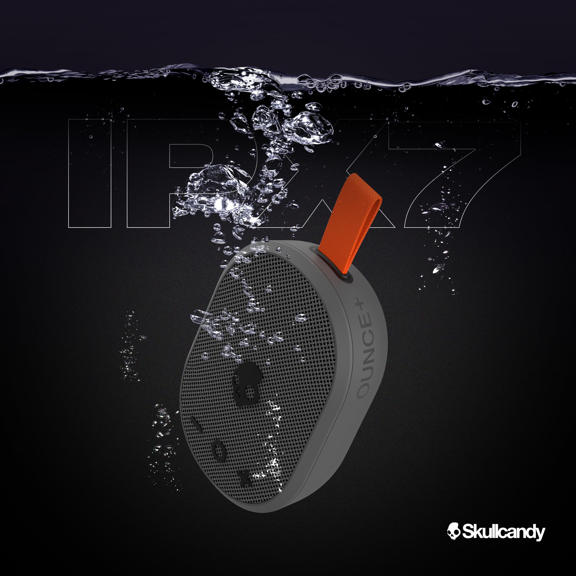 Skullcandy Ounce+ Wireless Bluetooth Speaker   Ipx7 Waterproof Mini Portable Speaker With 16 Hour Battery, True Wireless Stereo,