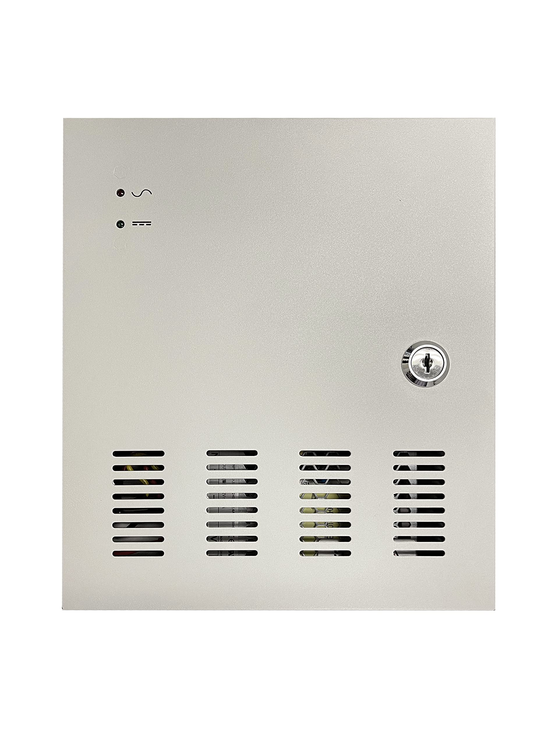 18 Port 20 Amp High Power Security Cctv Camera Access Control Power Distribution Box 12V Dc Ptc Protection, With 18 Pcs. Dc Male