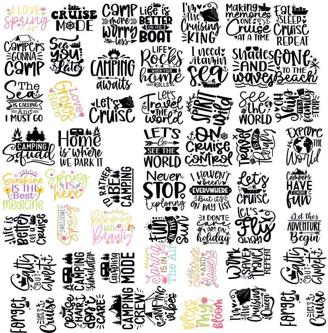 Zesta Pack Of 54 Aesthetic Stickers For Laptop/Waterproof Anime Stickers For Journals/Vinyl Sticker For Fridge/Easy To Use Korea