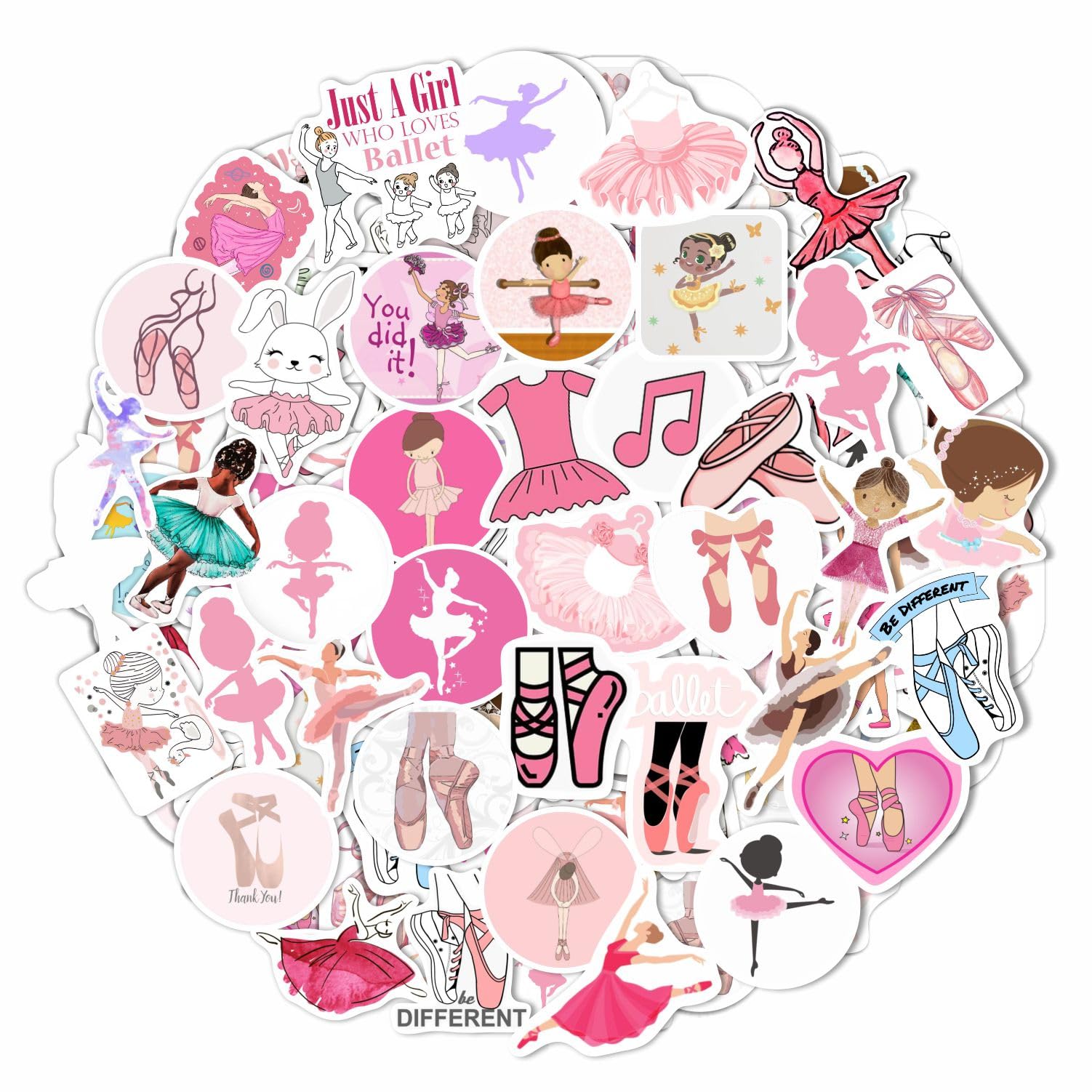 Ballet Stickers For Girls   Ballerina Laptop Stickers, Ballet Gifts, Ballerina Gifts For Girls   Ballerina Party Favors, Birthda