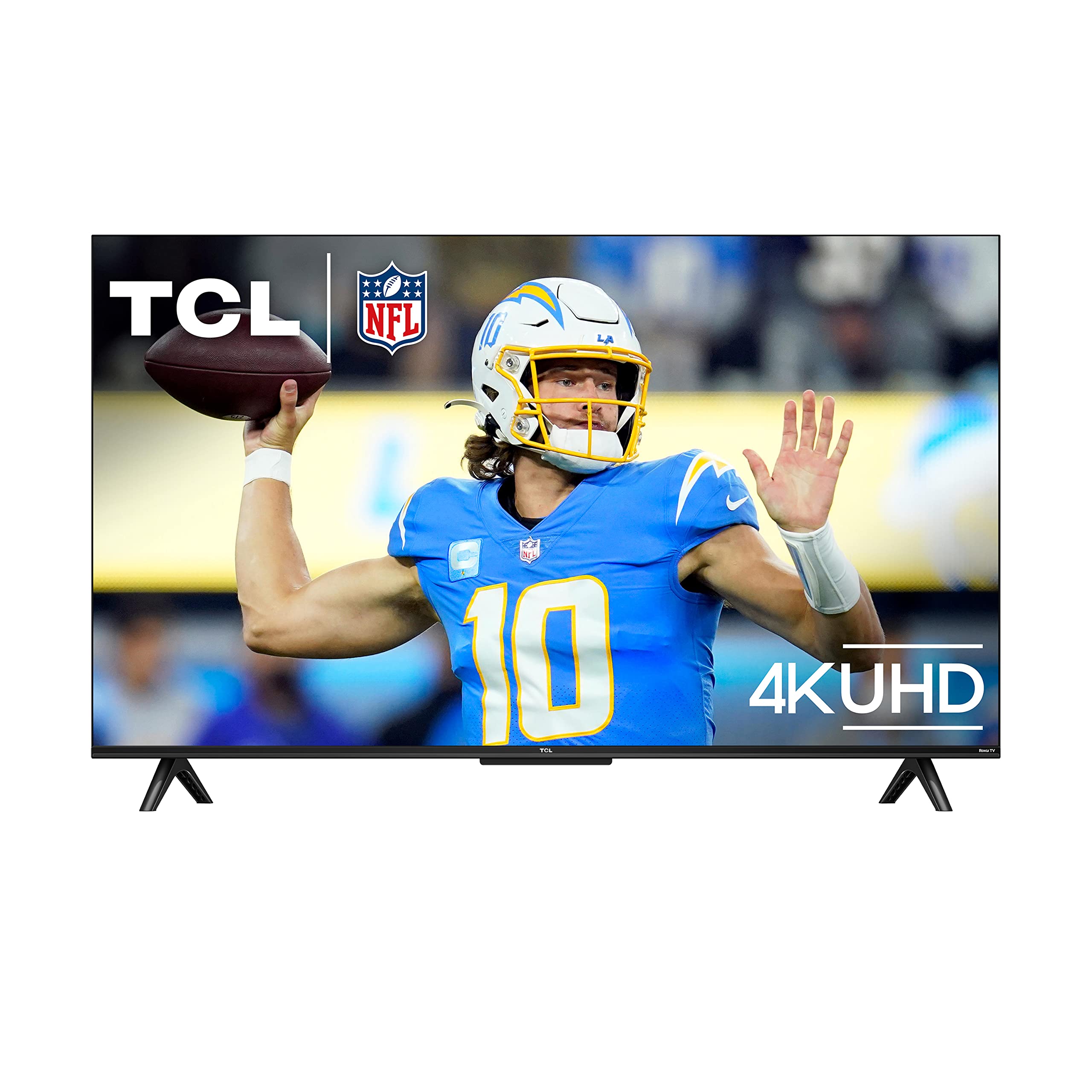 Tcl 43 Inch Class S4 4K Led Smart Tv With Roku Tv (43S450R, 2023 Model), Dolby Vision, Hdr, Dolby Atmos, Works With Alexa, Googl