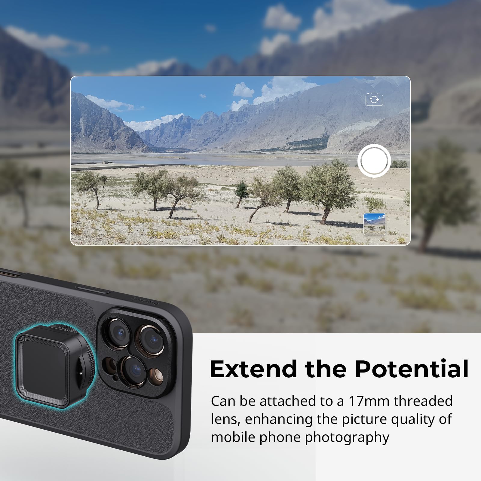 Smallrig Filmov 17Mm Threaded Lens Mount Plate For Iphone 16 Series Cases, Only For Smallrig Phone Case 16 Series (4987 & 4988)