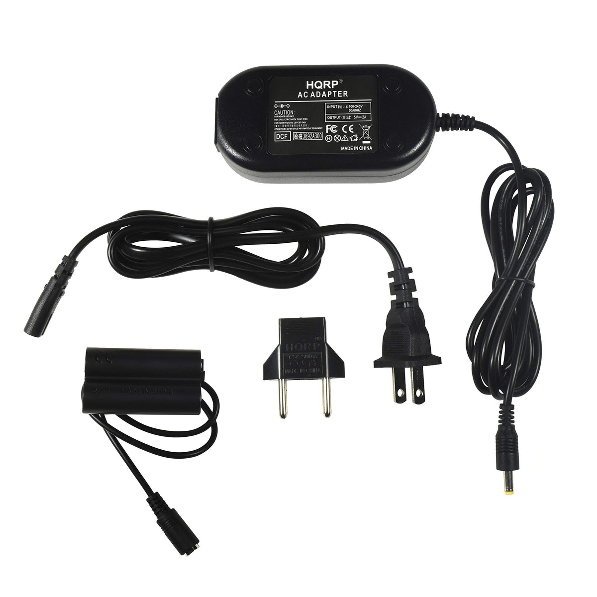Hqrp Ac Adapter Kit Compatible With Fuji Fujifilm Finepix Cp-04 Hs10 Hs20Exr S1500 S8600 S8630 S2000Hd S2500Hd S2550Hd S2600Hd S2700Hd S3300 S3400 S3900 S4000 S4700 S8300 S8400 S8500 Digital Camera