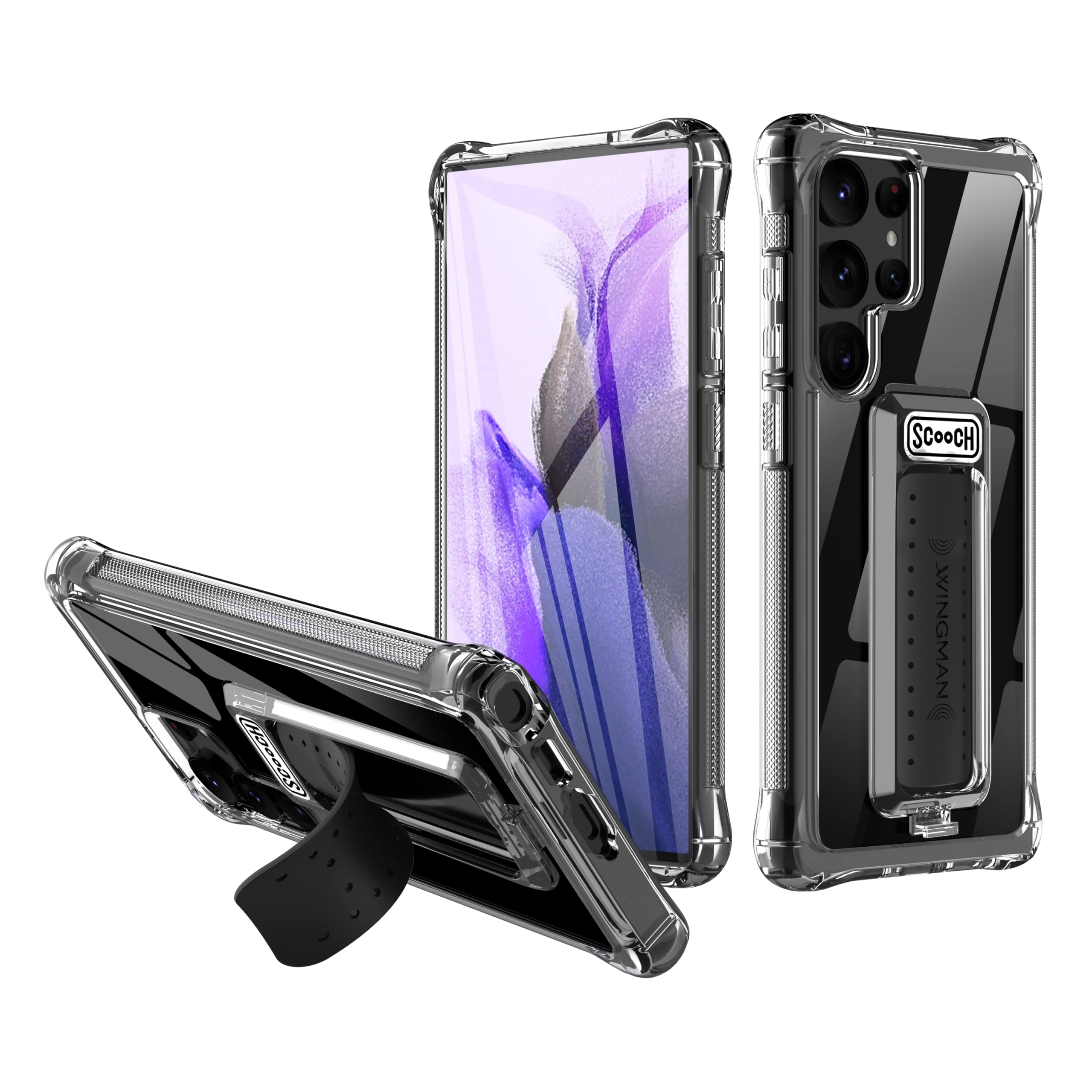 Scooch Samsung Galaxy S23 Ultra Case With Stand Wingman] With $100 Coverage, 5 In 1 Samsung Galaxy S23 Ultra Kickstand Case, Mil