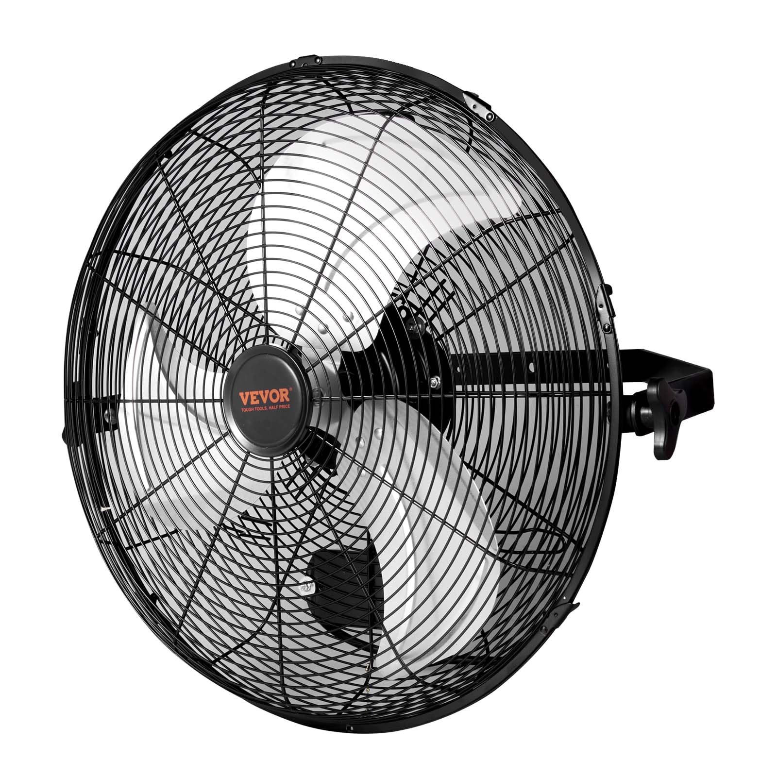 Vevor Wall Mount Fan, 2 Pcs 18 Inch Manual 360 Degree Tilt Adjustment, 3 Speed High Velocity Max. 4000 Cfm Industrial Wall Fan F