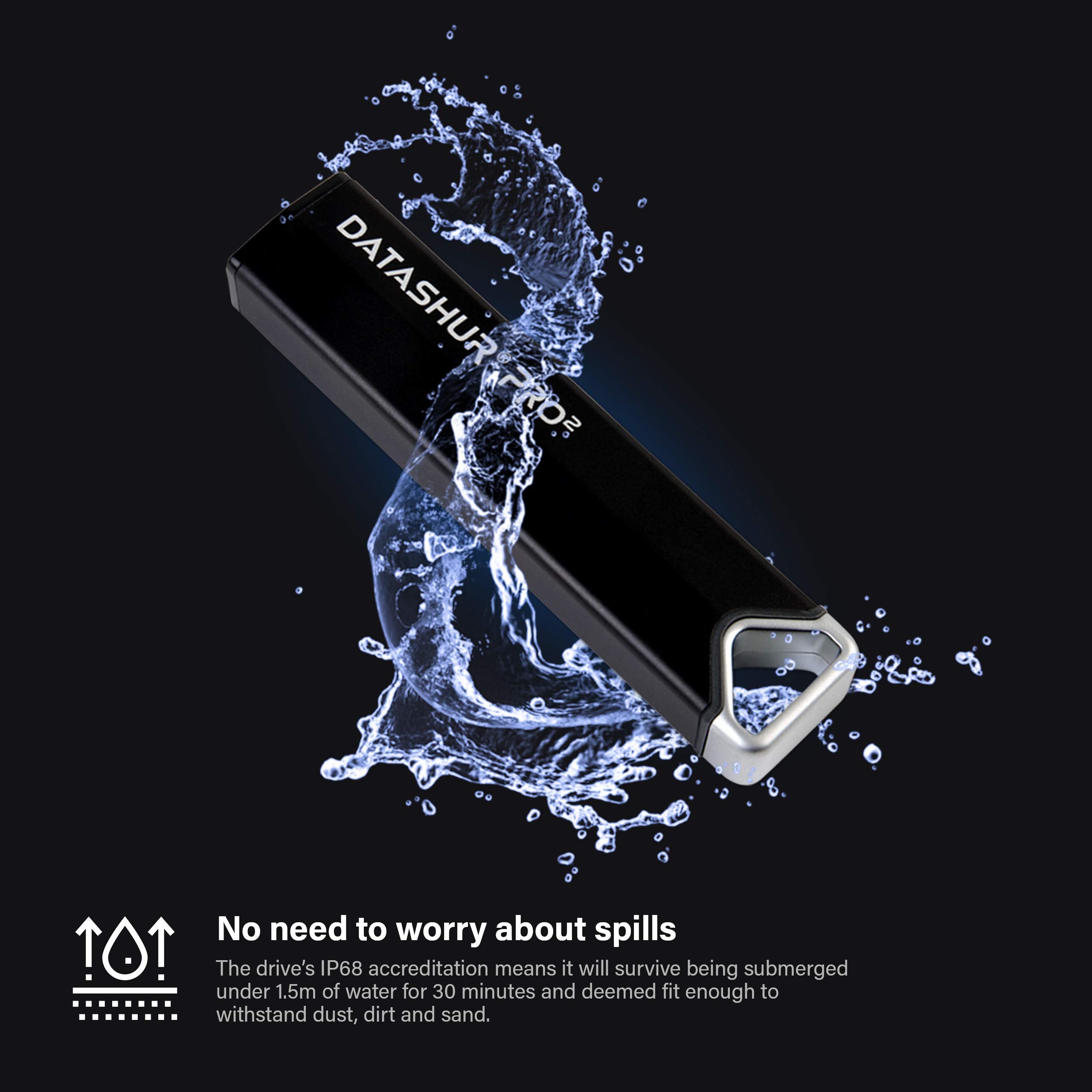 Istorage Datashur Pro2 4 Gb | Secure Flash Drive | Fips 140 2 Level 3 Certified | Password Protected | Dust/Water Resistant