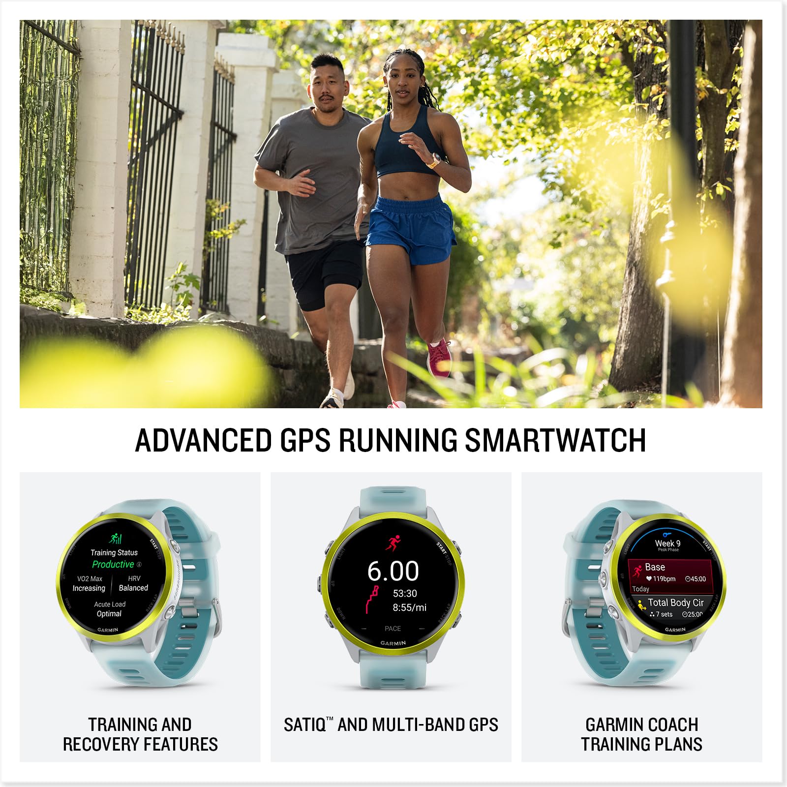 Garmin Forerunner 570, 47Mm, Advanced Gps Running And Triathlon Smartwatch, Amoled Display, Training And Recovery Features, Amp