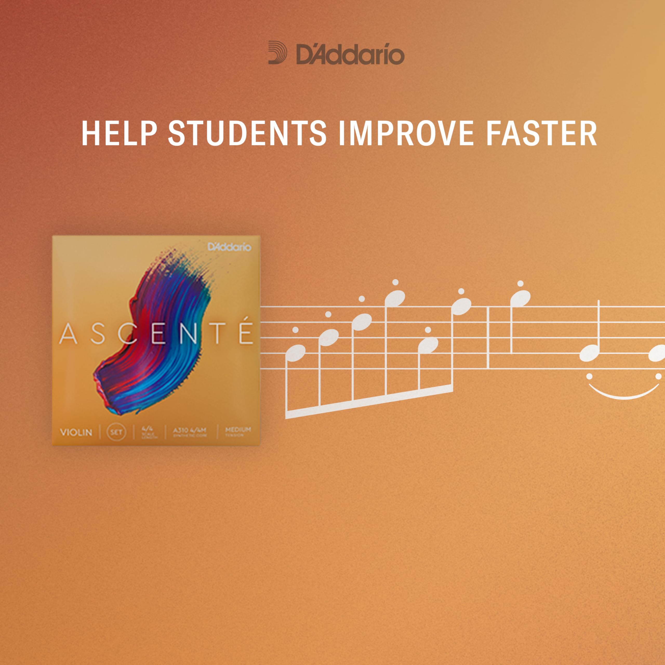 Daddario A314 34M M Steel Violin Strings, Medium