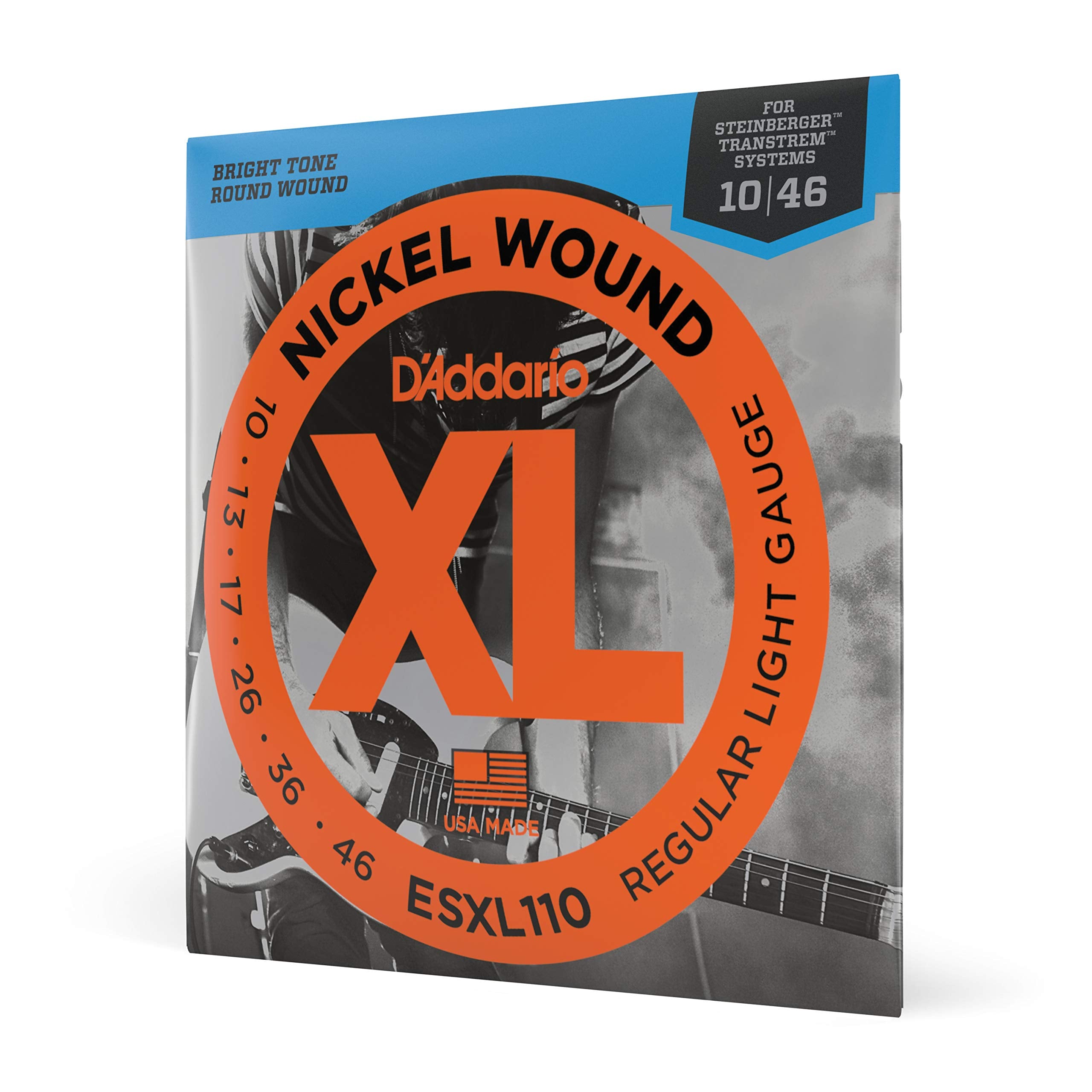 Daddario Guitar Strings   Xl Nickel Electric Guitar Strings   Esxl110   Perfect Intonation, Consistent Feel, Reliable Durability