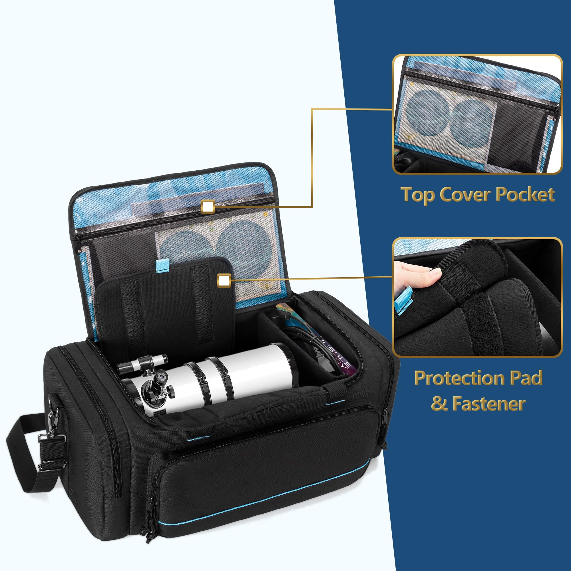 Samdew Telescope Tube Bag Compatible With Celestron 4'', 5'', 6'' And 8'' Optical Tubes, Telescope Carrying Case Compatible With