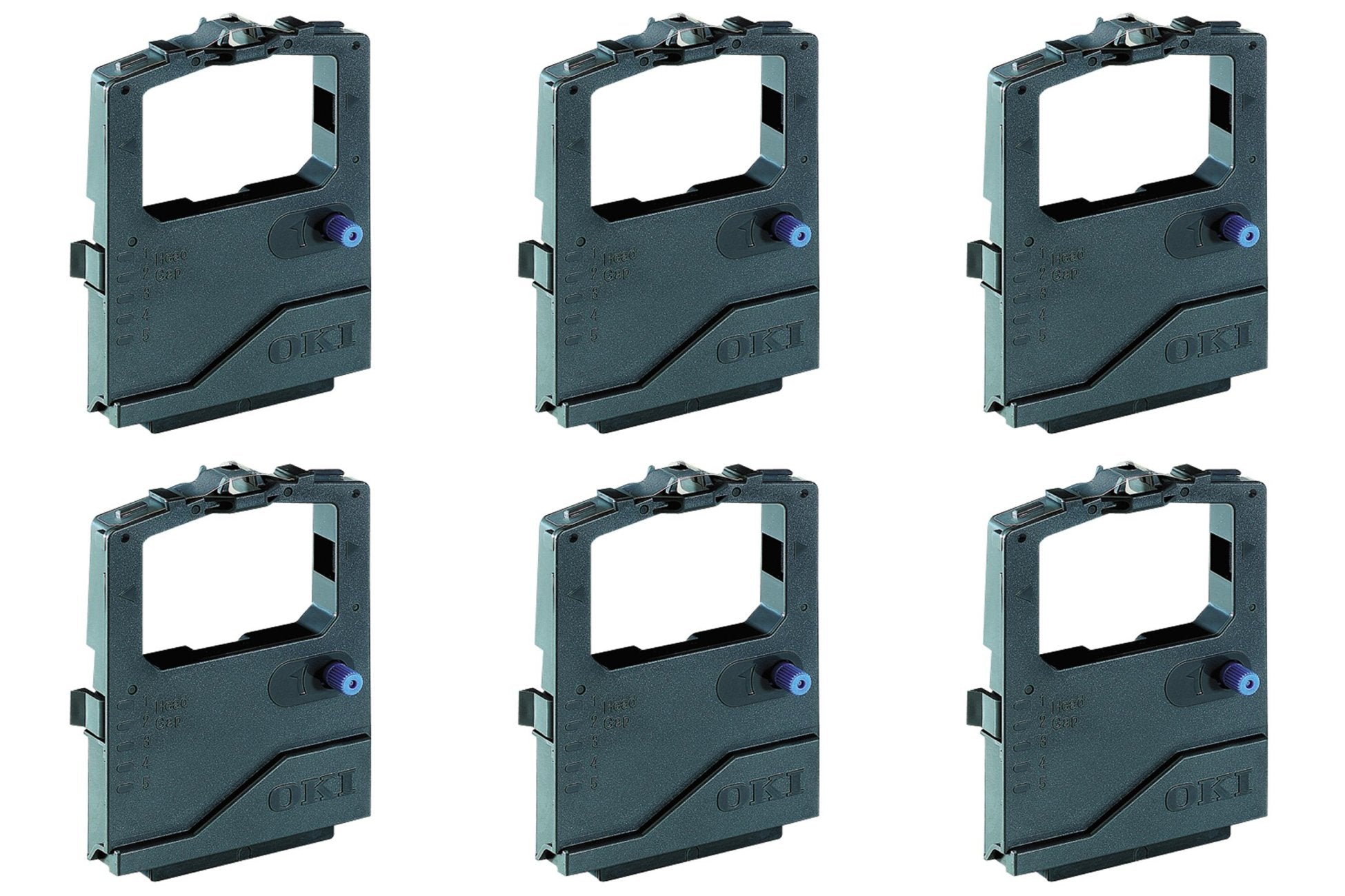 OKI 42377801 MICROLINE Self Inking Black Ribbon 6 Pack