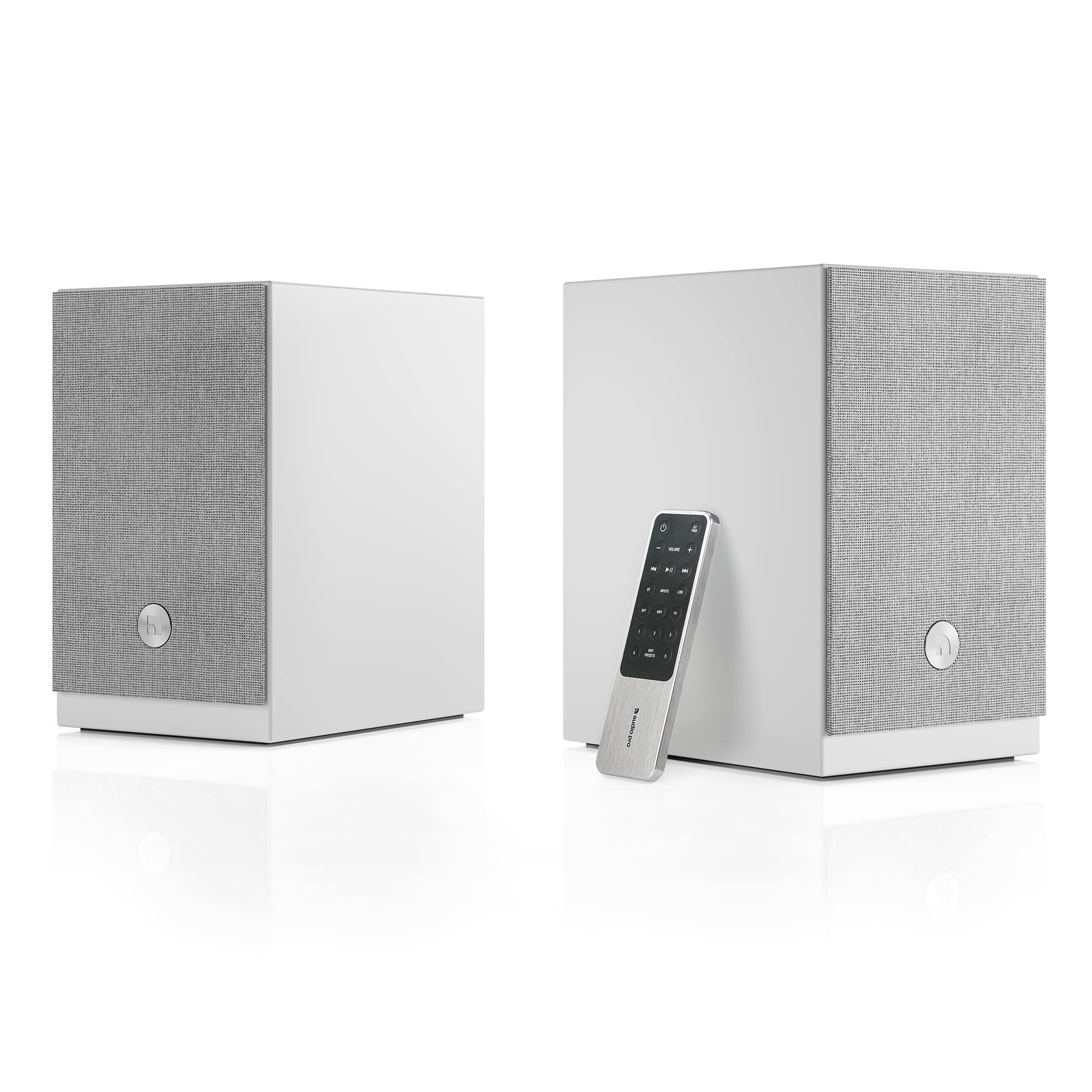 Audio Pro A28 Wireless Bookshelf Speakers | Wifi, Bluetooth 4.2, Multiroom Home Entertainment Stereo | Compatible W/Airplay 2, S