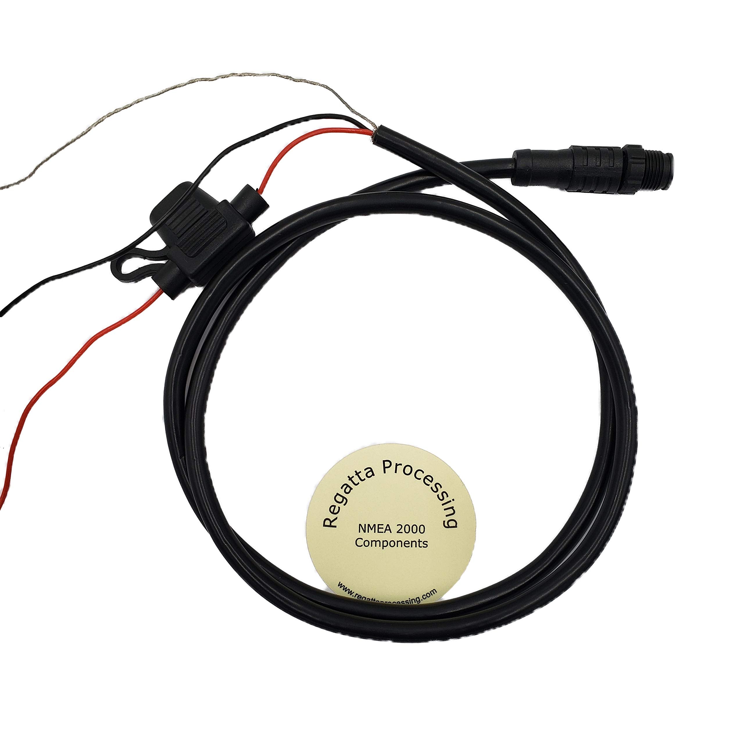 Regatta Processing Nmea 2000 (N2K) Power Cable With Fuse, For Lowrance Simrad B&G Navico & Garmin Networks